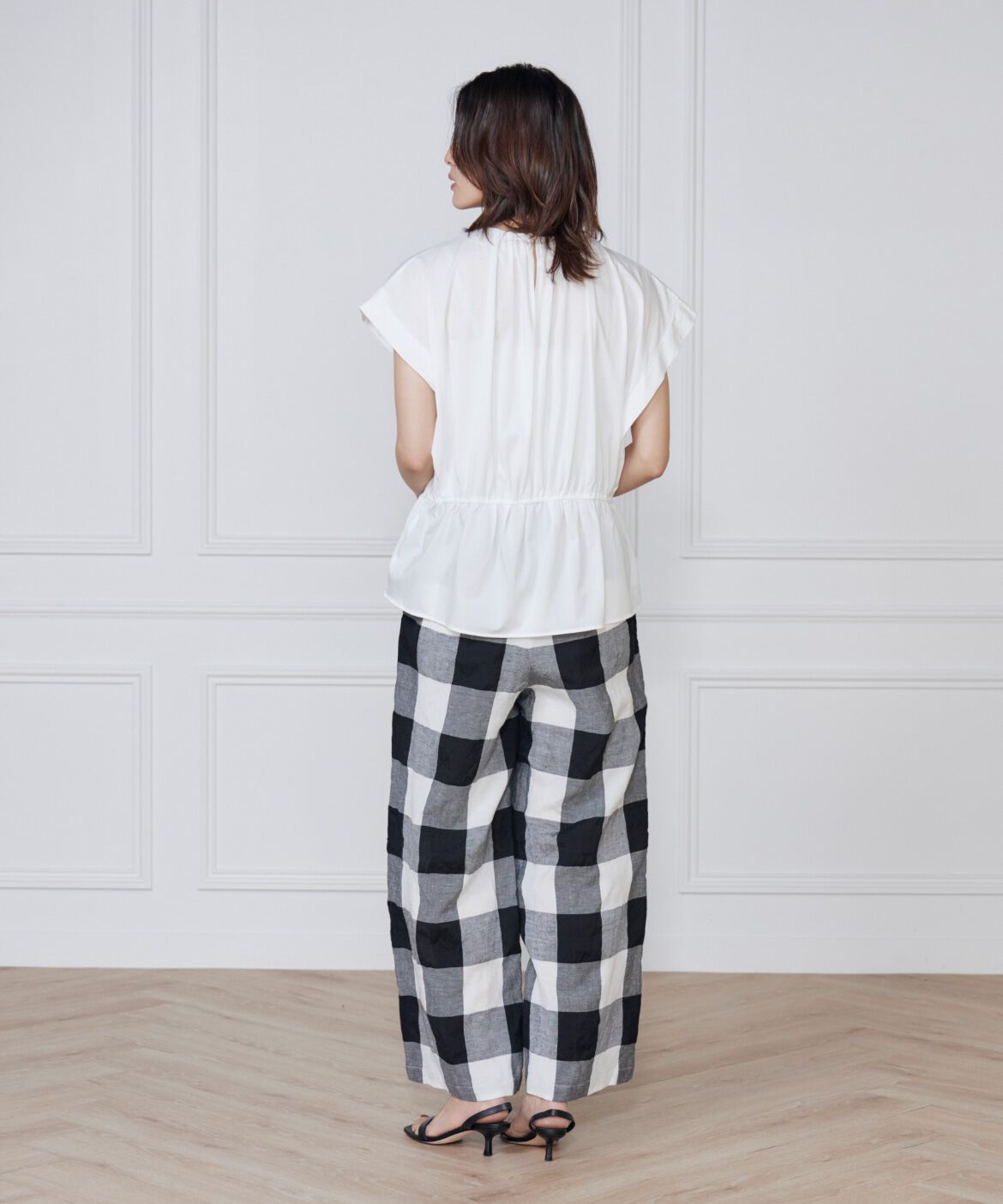 7-IDconcept.「シャーリングカットブラウス」|Tシャツ・カットソー|