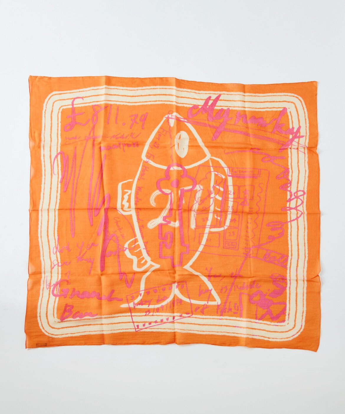 INED「コットンシルクストール　インバージョンフィッシュ《manipuri》」|ストール|