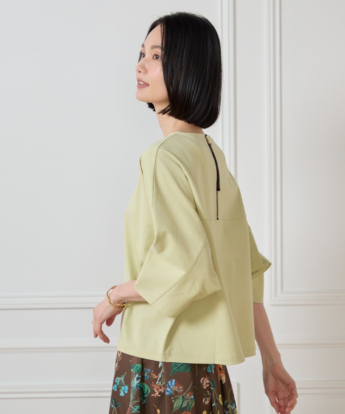 7-IDconcept.「バックジップドルマンプルオーバー」|Tシャツ・カットソー|