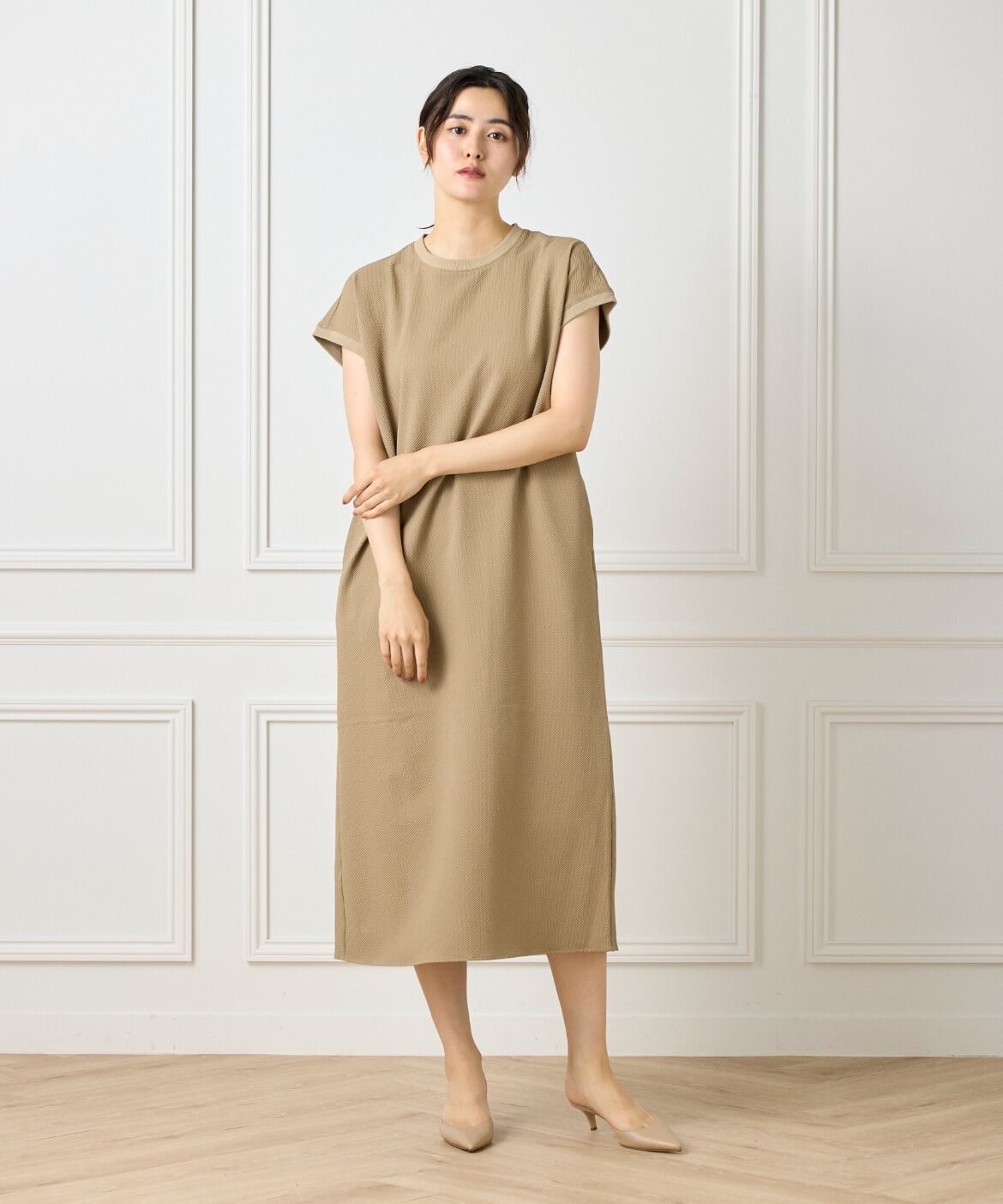 DAY by DAY it&rsquo;s international「フレンチスリーブワンピース《グランサッカー》」|ワンピース|