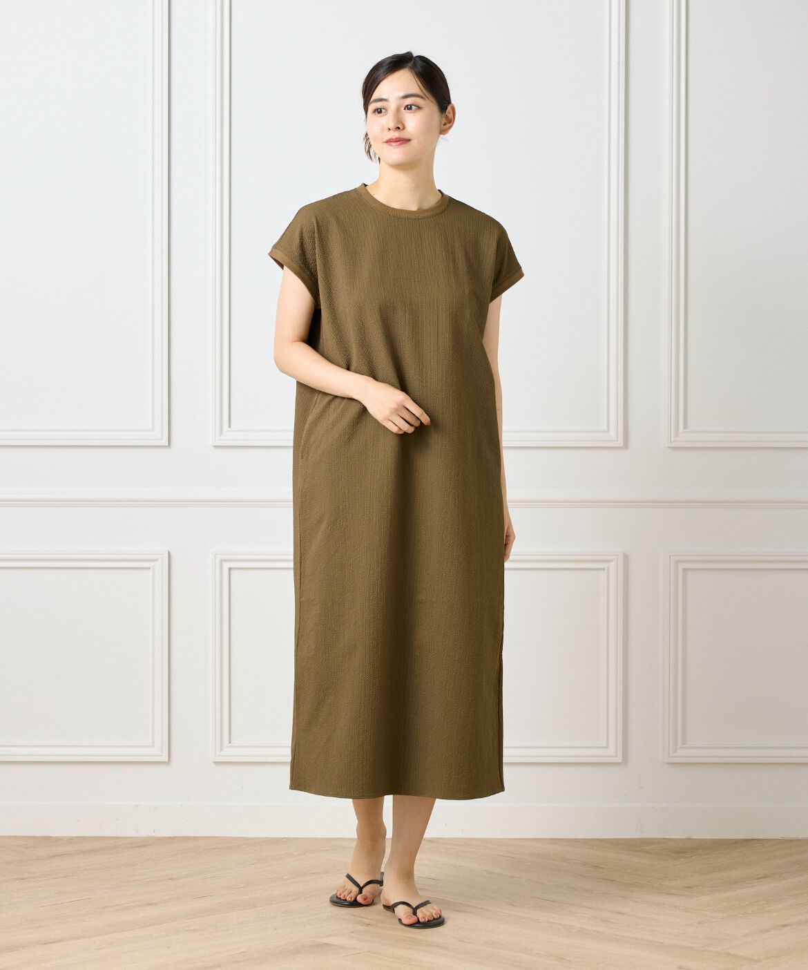 DAY by DAY it&rsquo;s international「フレンチスリーブワンピース《グランサッカー》」|ワンピース|