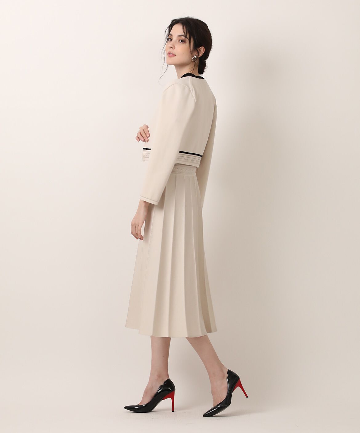 Maglie le cassetto「《大きいサイズ》バイカラーニットワンピース《M Maglie le cassetto》」|その他|