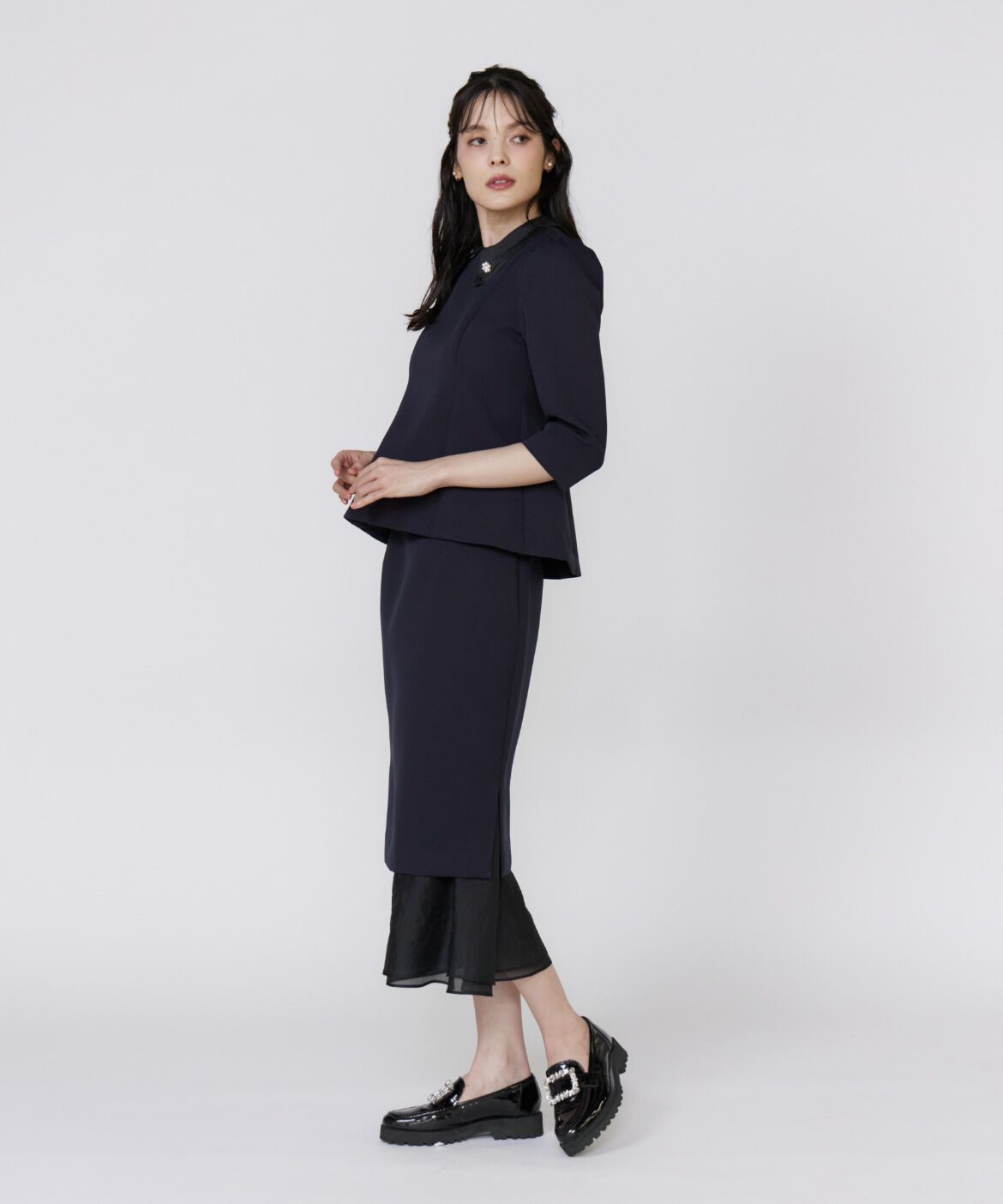 Maglie le cassetto「《M Maglie le cassetto》シアーヘムマーメイドスカート」|スカート|