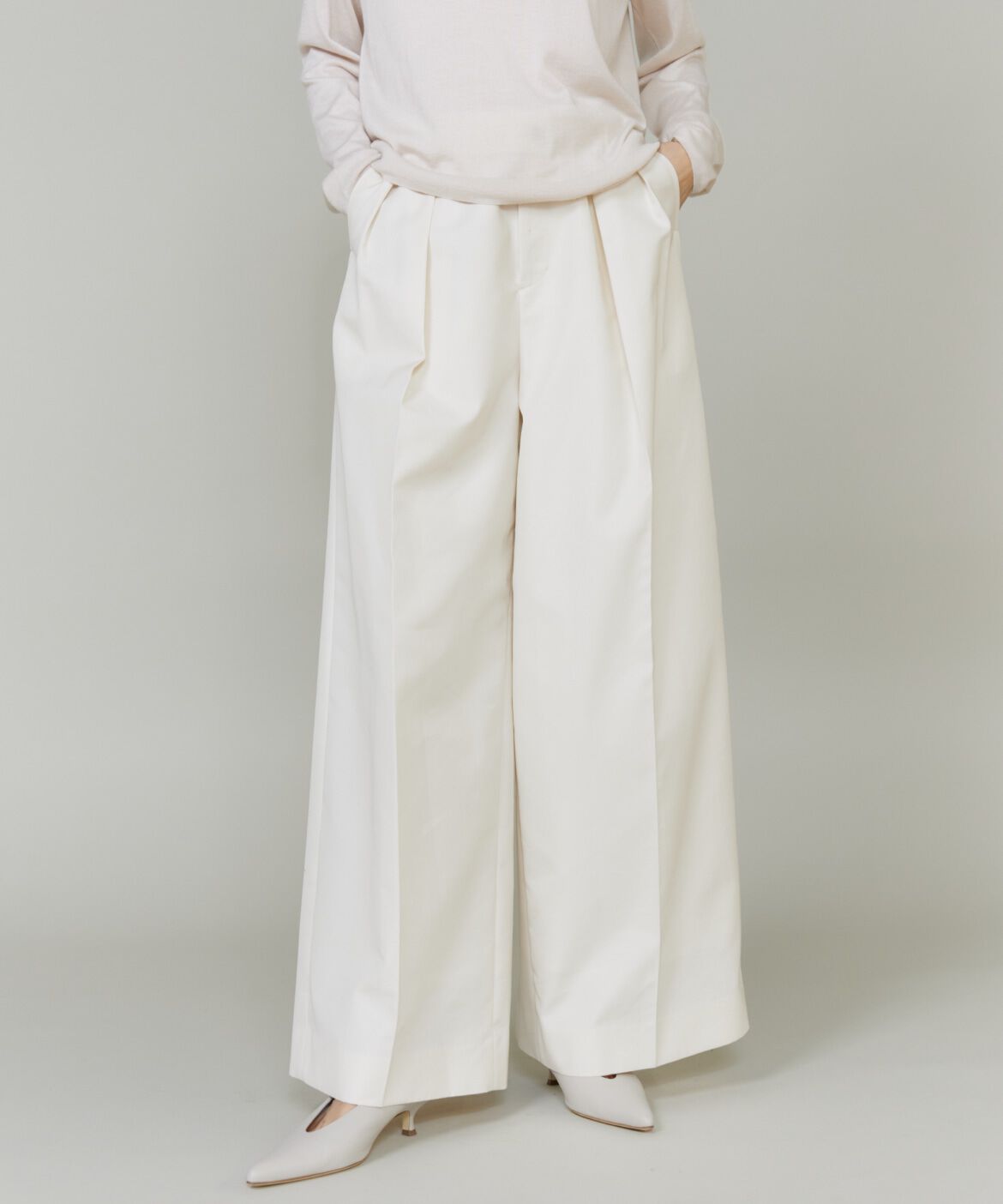 INED「《大きいｻｲｽﾞ》大人ﾜｲﾄﾞﾁﾉﾊﾟﾝﾂ《三尋木奈保ｺﾗﾎﾞ･Oggi」|その他|オフホワイト1