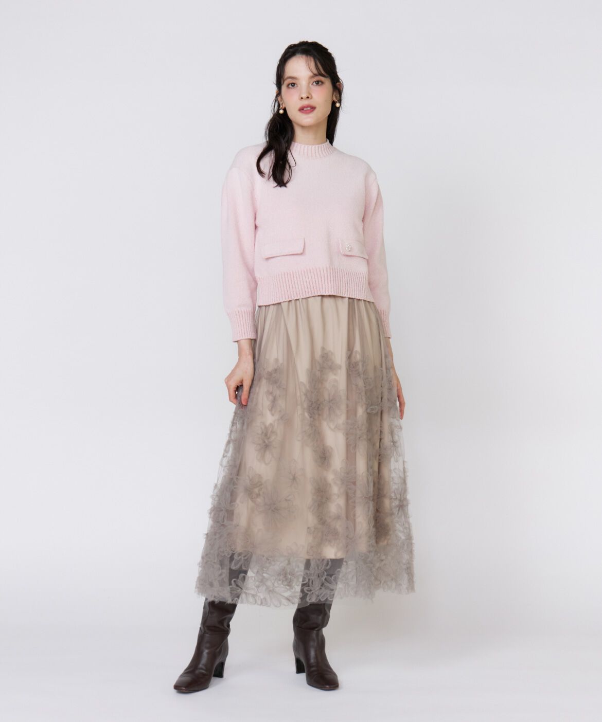 Maglie le cassetto「コンパクトクルーネックニット」|ニット・セーター|