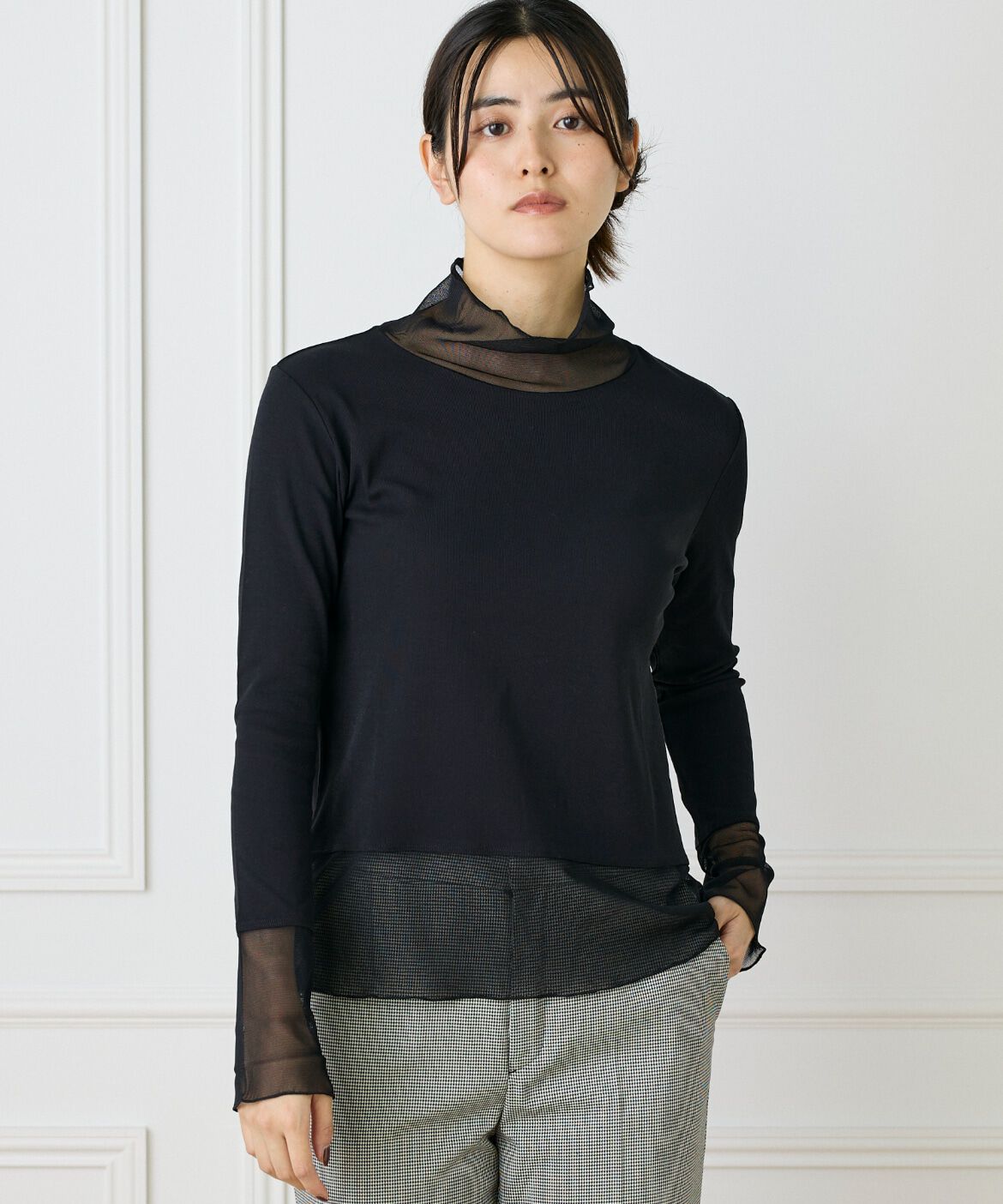 DAY by DAY it&rsquo;s international「チュールドッキングハイネックカットソー」|Tシャツ・カットソー|