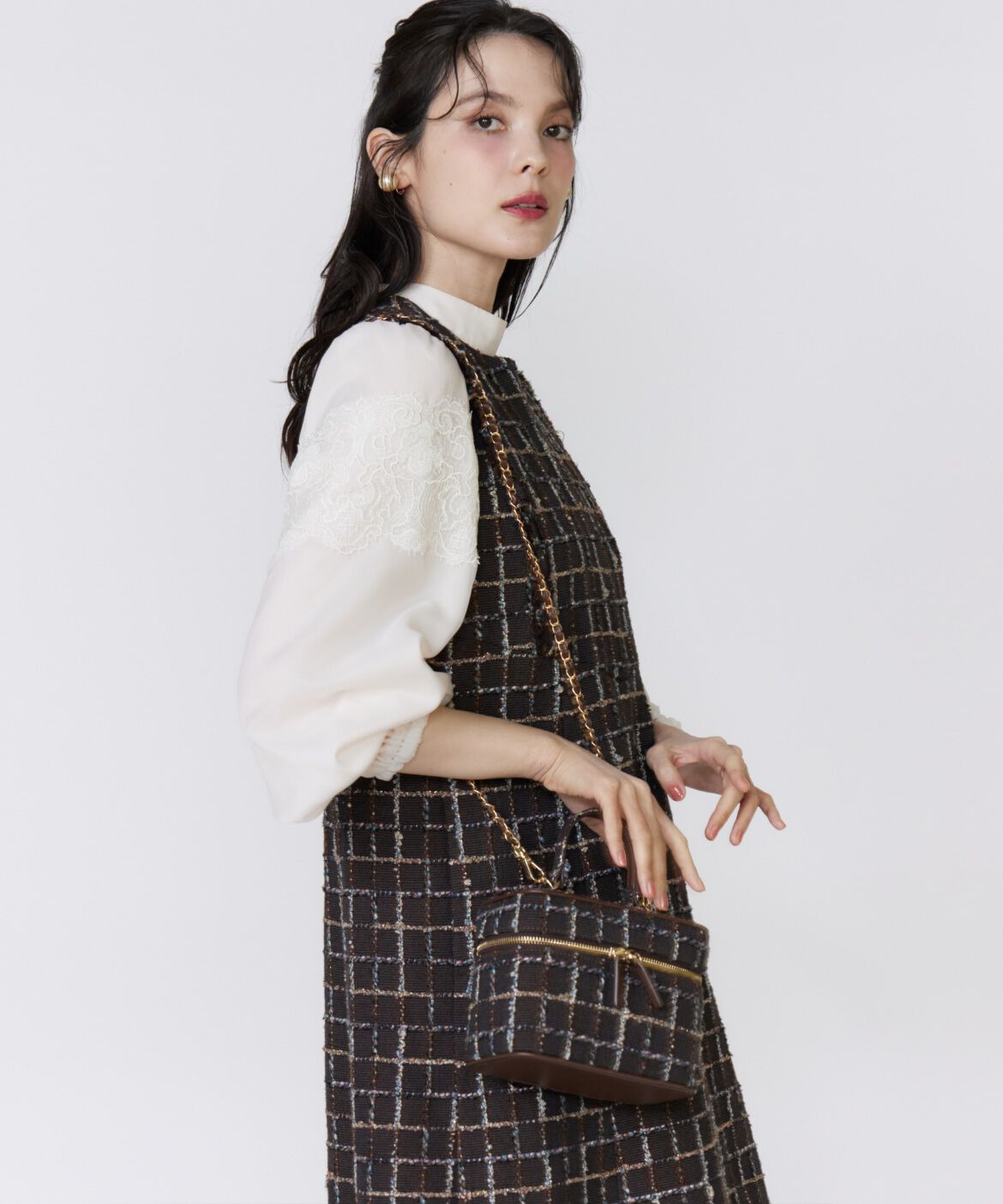 Maglie le cassetto「《ﾌﾗﾝﾄﾞﾙ45周年限定ｺﾚｸｼｮﾝ》ﾘﾝﾄﾝﾂｲｰﾄﾞﾜﾝﾋﾟｰ  」|ワンピース|