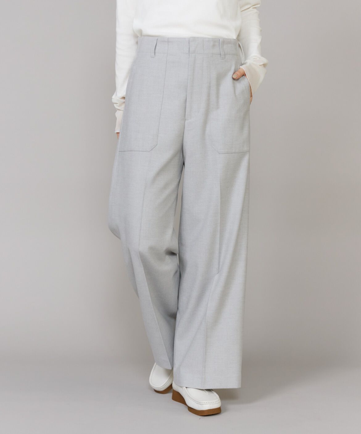 DAY by DAY it&rsquo;s international「ベイカーワイドパンツ《TRウールツイル》」|その他|グレー1
