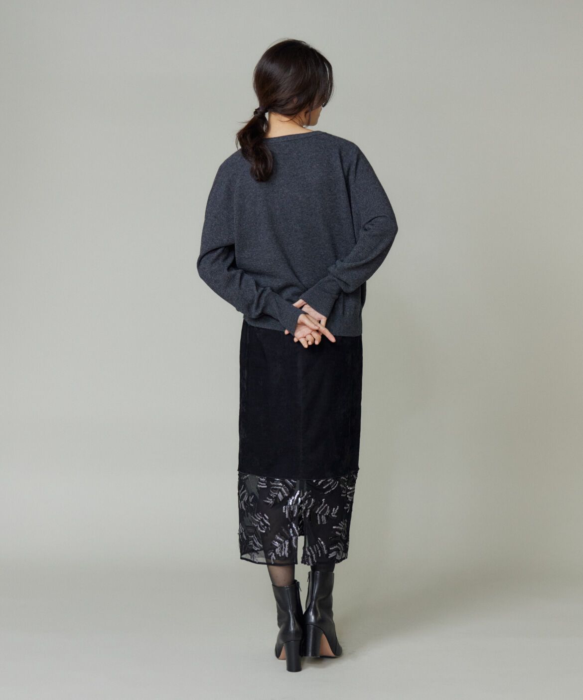 la veille by SUPERIOR CLOSET「《大きいサイズ》Vネックプルオーバー」|ニット・セーター|