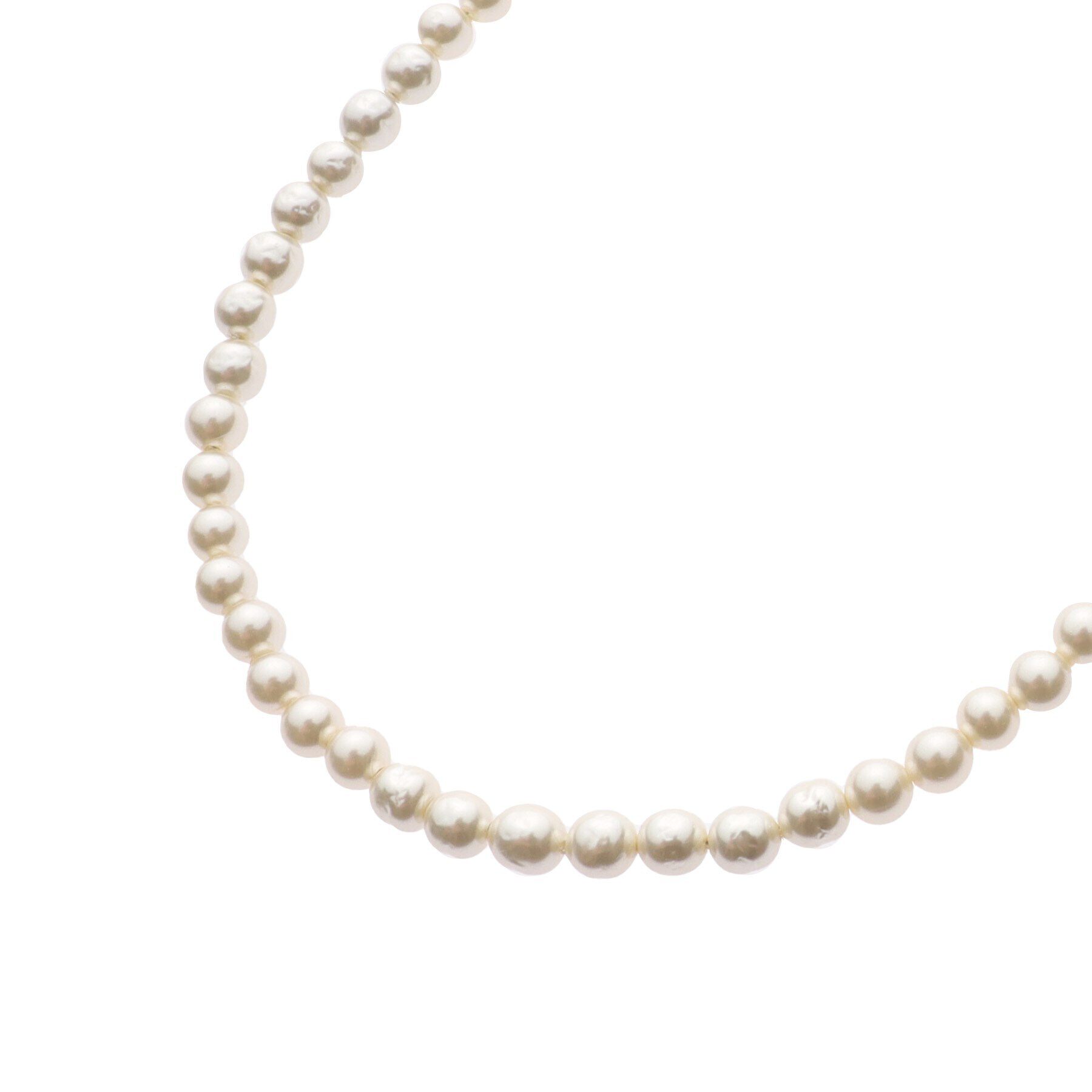 UNTITLED「バロックガラスパールショートネックレス」|ネックレス|