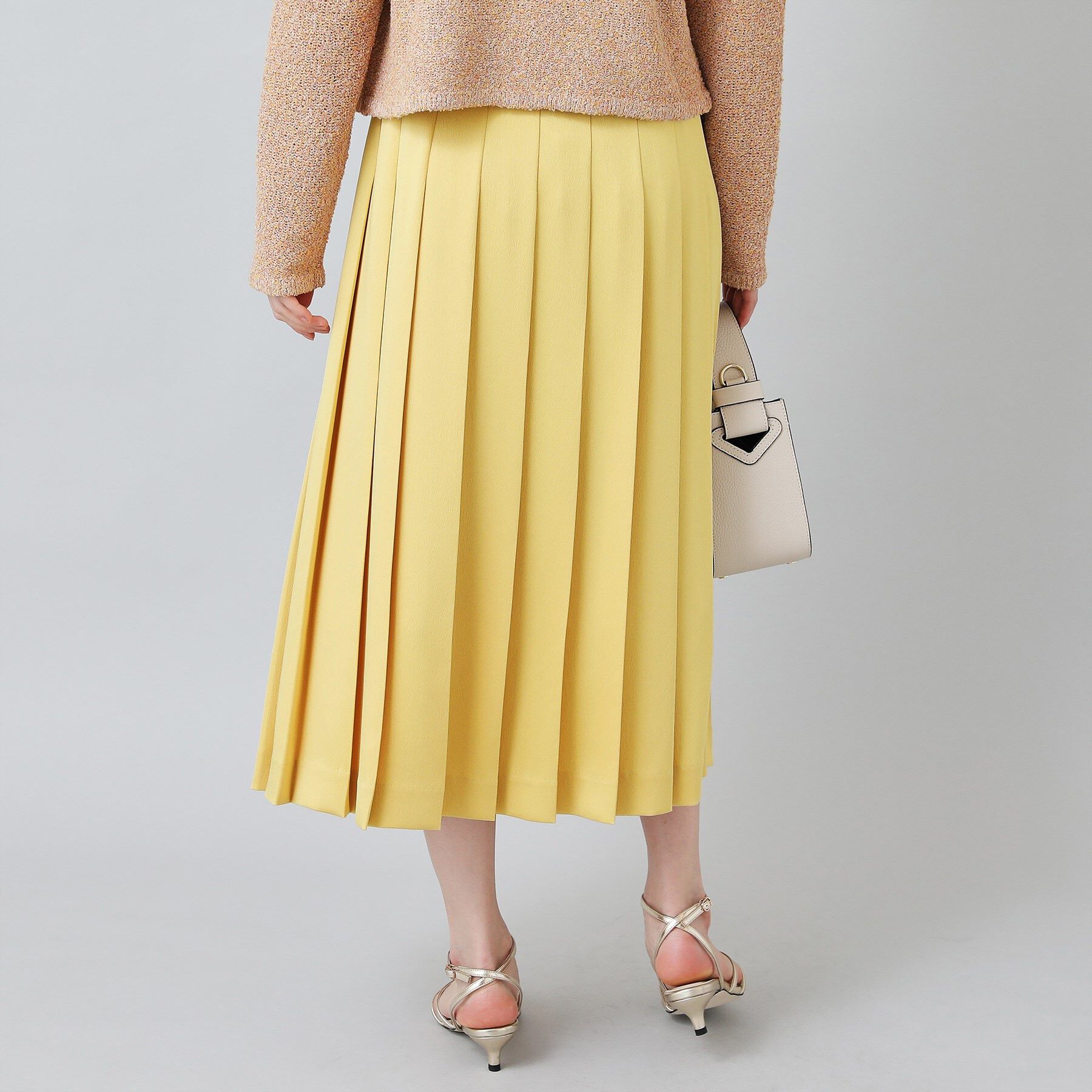 UNTITLED「サテンプリーツスカート」|スカート|