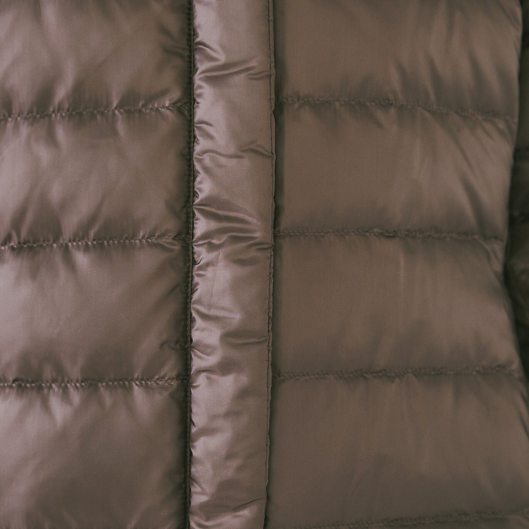 UNTITLED「【撥水/洗える/すっきり】ミディ丈タフタダウンコート」|ダウン|