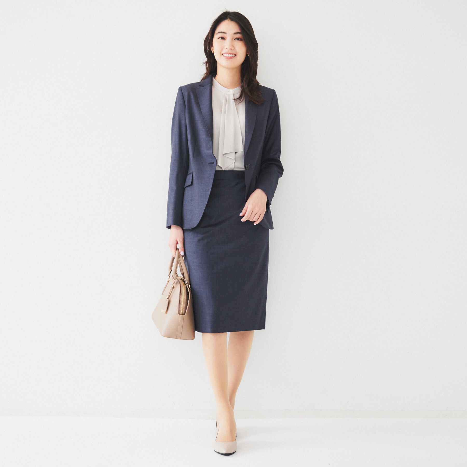 UNTITLED「【通勤スーツ】ウーステッド タイトスカート」|スカート|