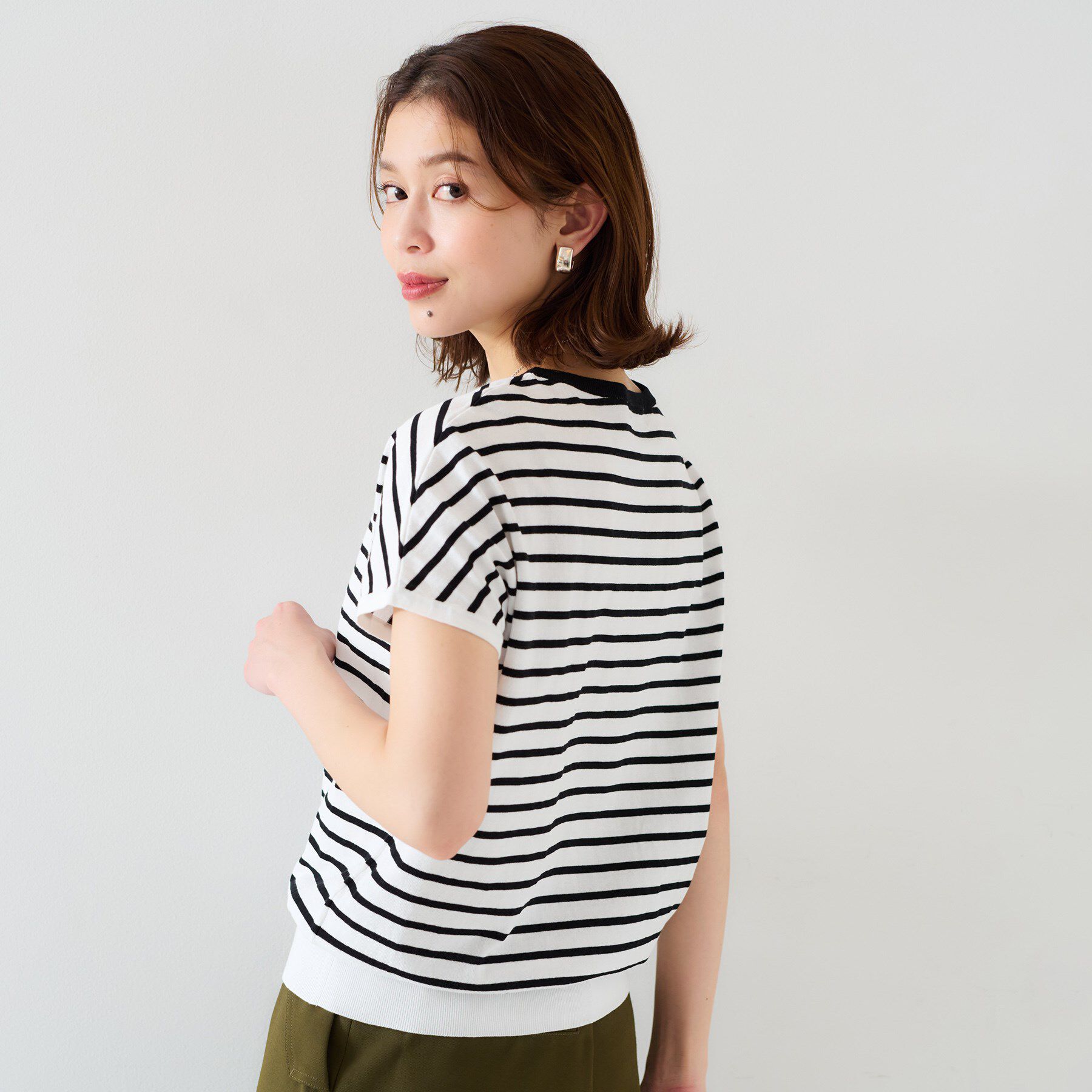 UNTITLED「【11色展開/コットン100/アンサンブル可能】 プルオーバーニット」|ニット・セーター|