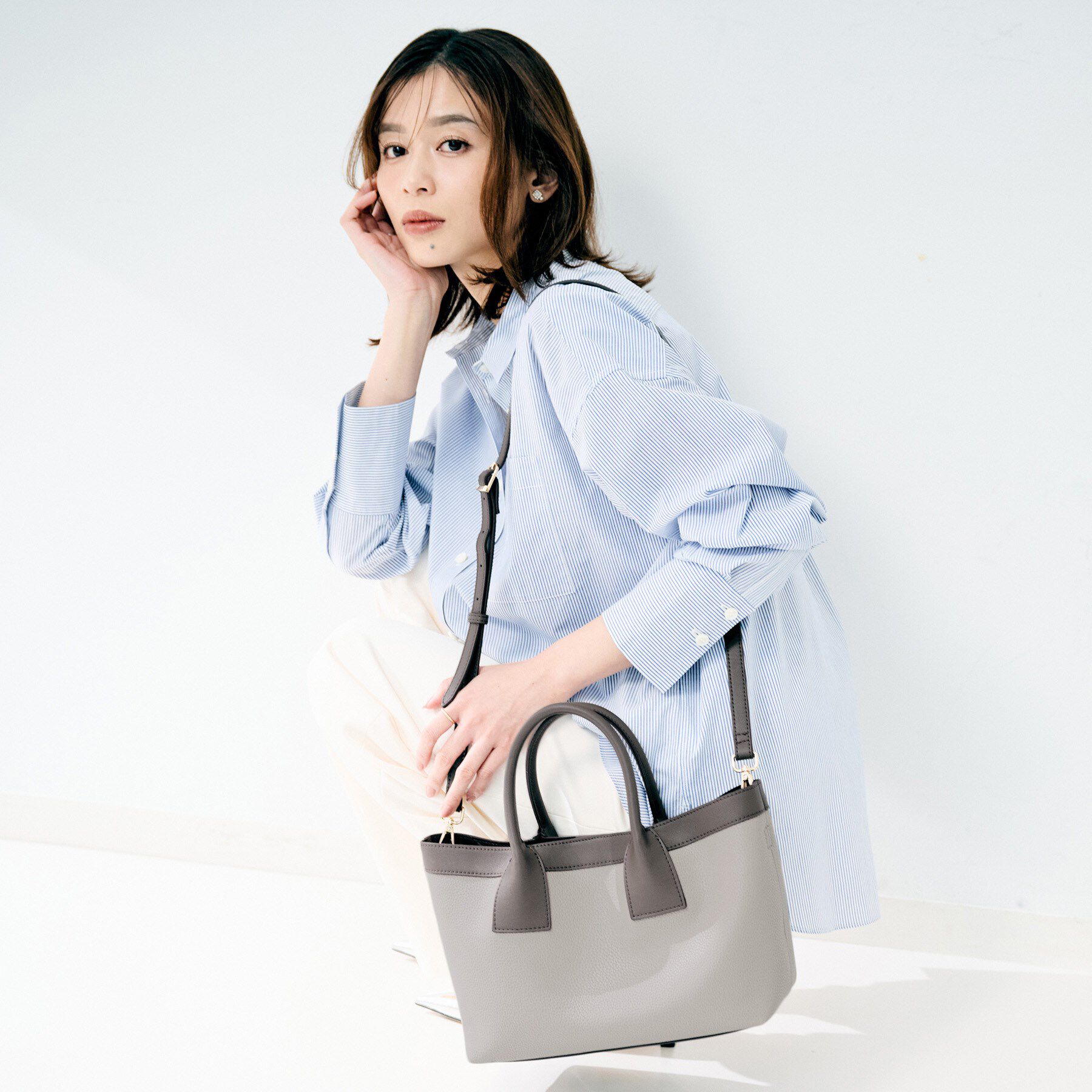 UNTITLED「バイカラートート」|トートバッグ|