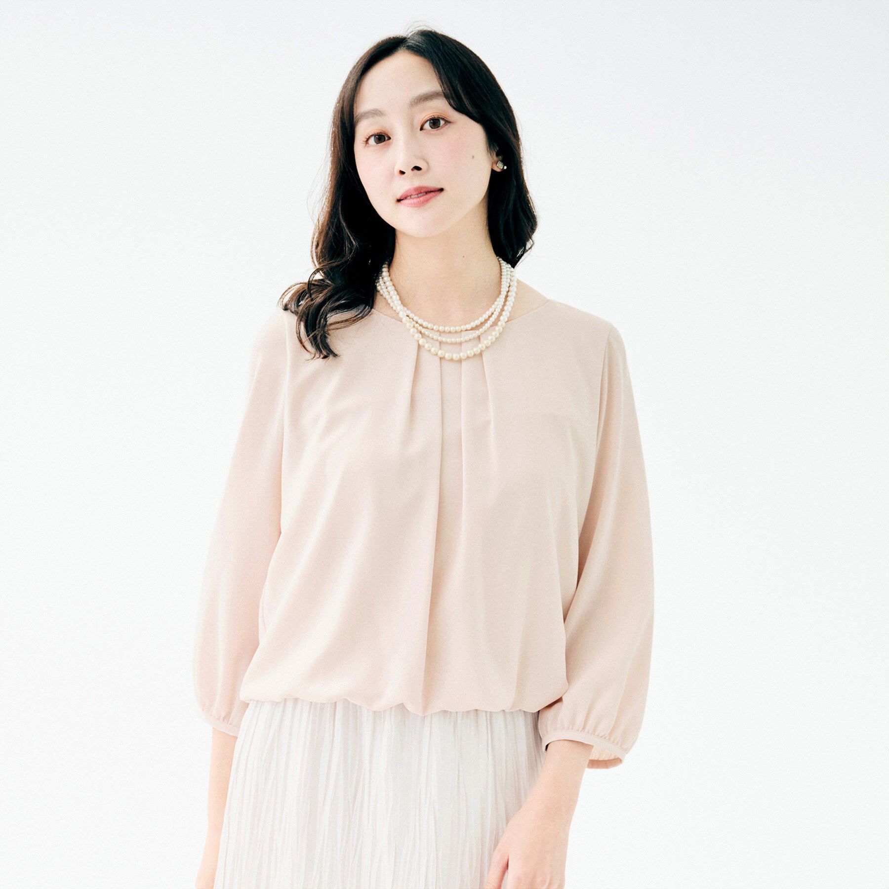 UNTITLED「タックブラウス」|シャツ・ブラウス|