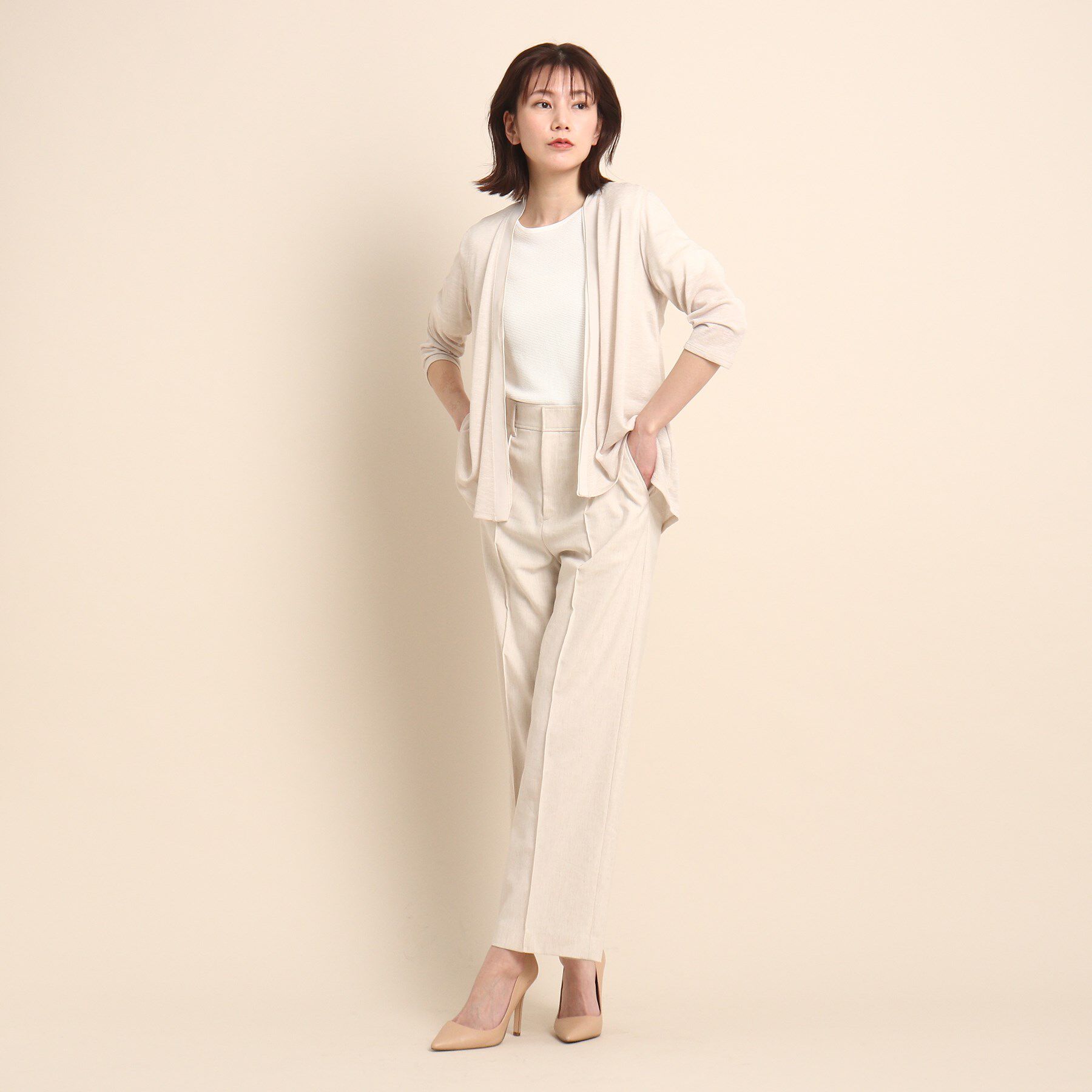 COUP DE CHANCE「【洗える/日本製】ジャージカーディガン」|カーディガン|