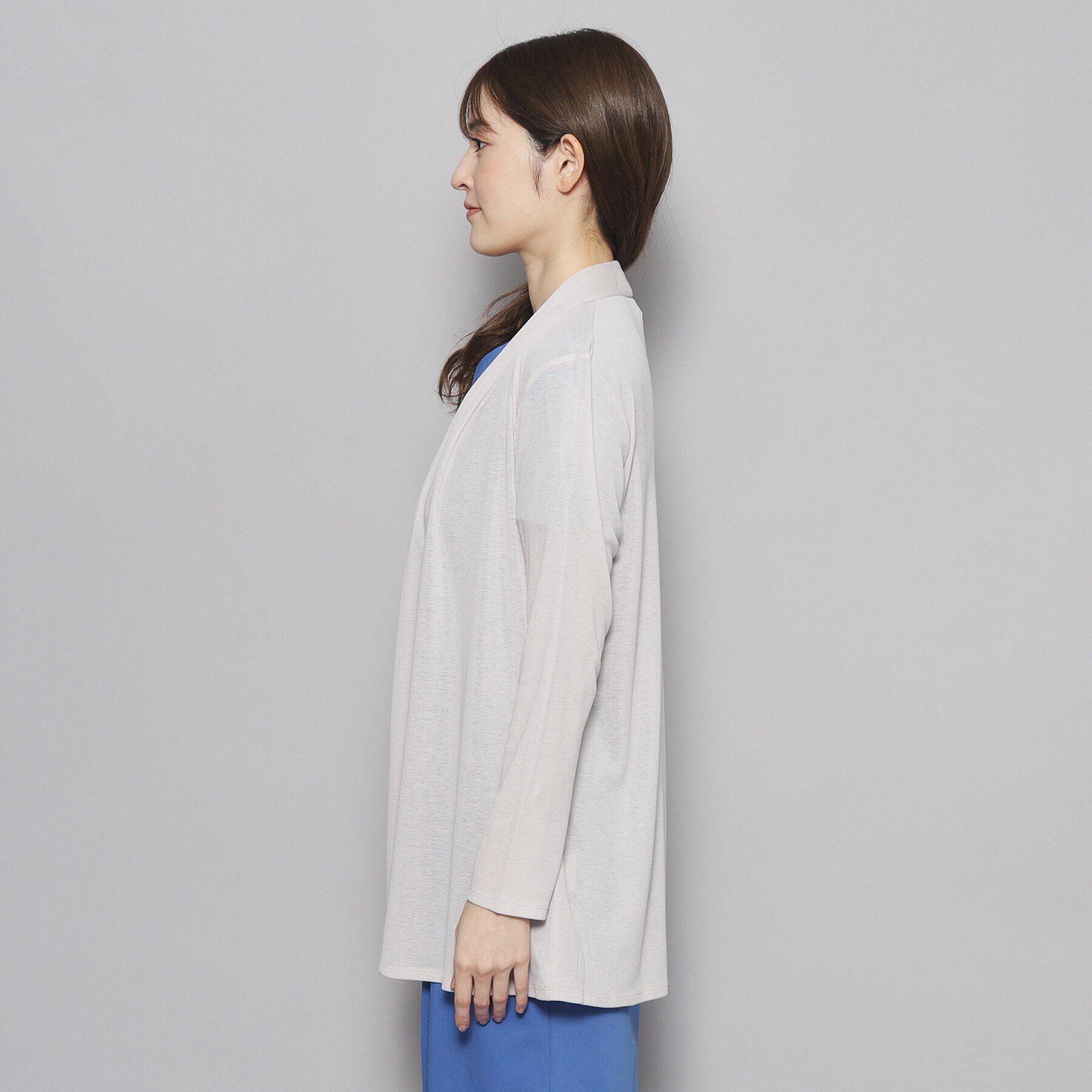 COUP DE CHANCE「【洗える／日本製／UV対策／接触冷感】夏におすすめ！定番ジャージ素材カーディガン」|カーディガン|