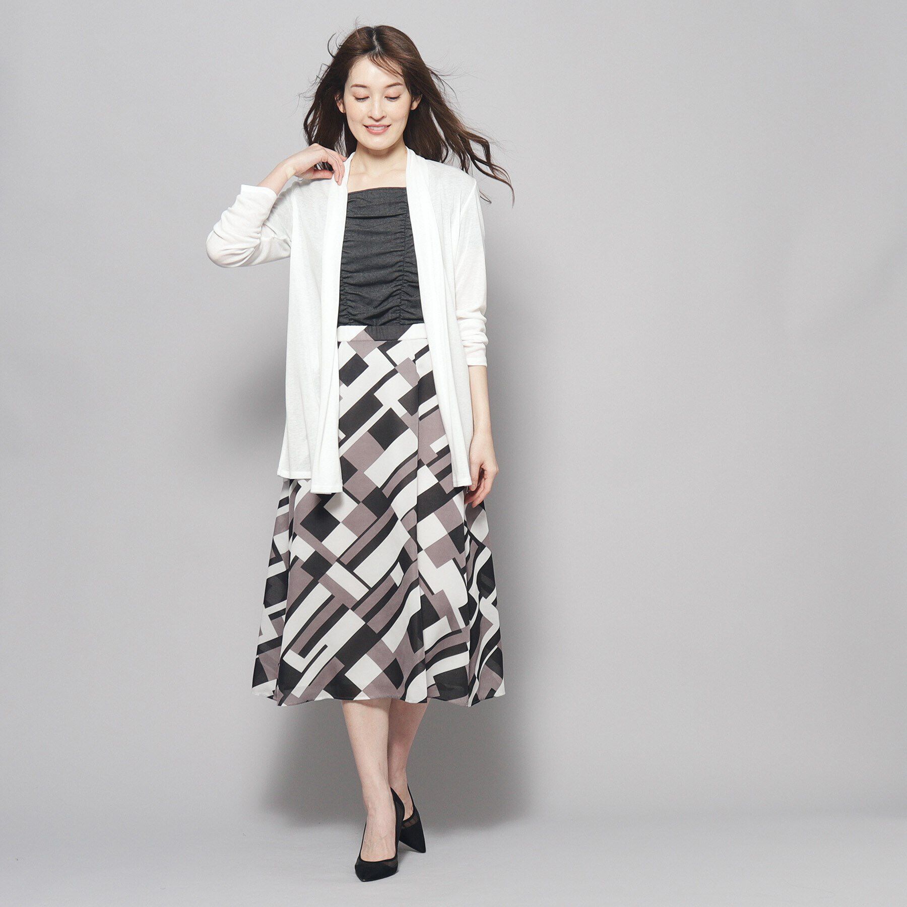 COUP DE CHANCE「【洗える／日本製／UV対策／接触冷感】夏におすすめ！定番ジャージ素材カーディガン」|カーディガン|