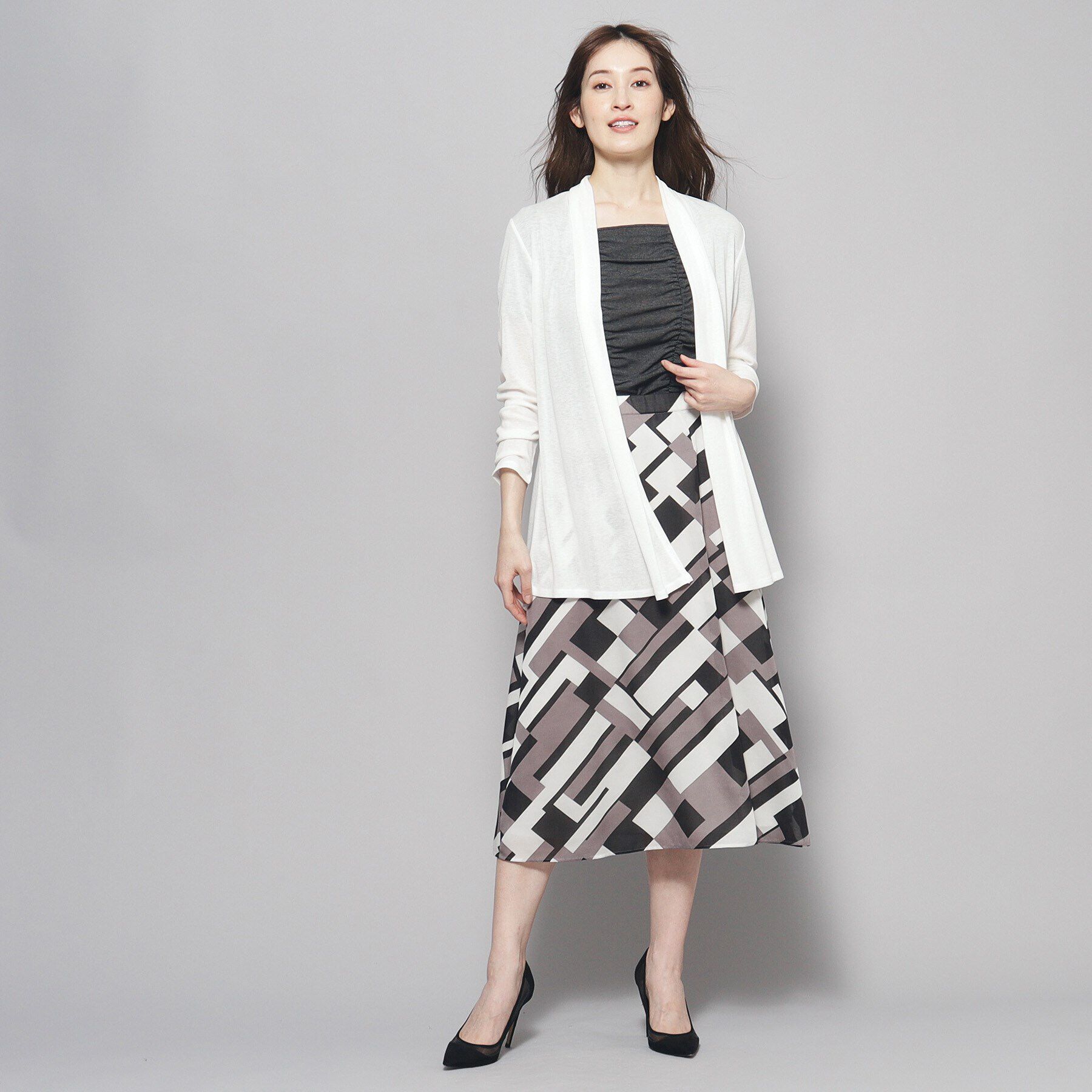 COUP DE CHANCE「【洗える／日本製／UV対策／接触冷感】夏におすすめ！定番ジャージ素材カーディガン」|カーディガン|