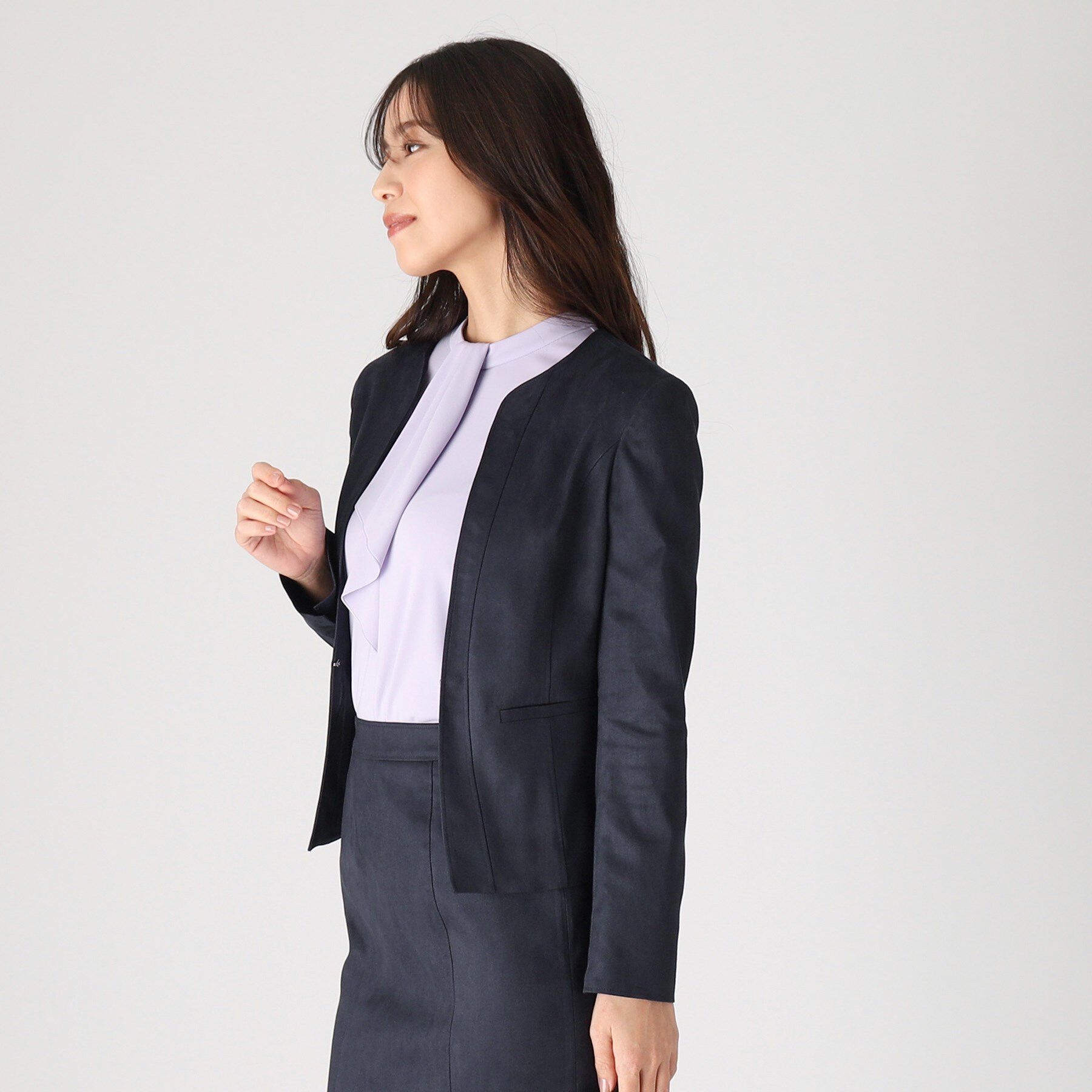 COUP DE CHANCE「【洗える／日本製】ノーカラージャケット」|ノーカラージャケット|