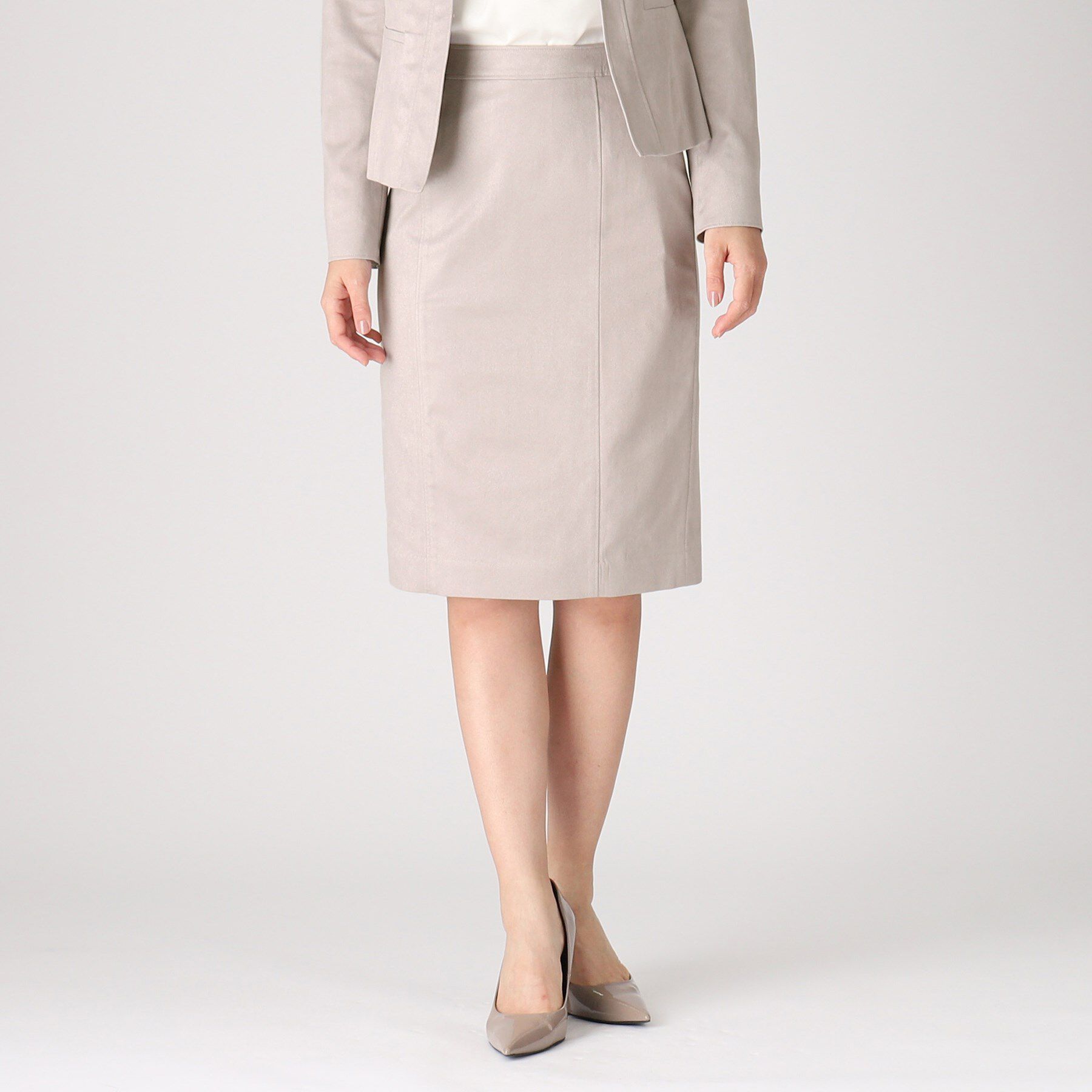 COUP DE CHANCE「【洗える／日本製】スェード調素材タイトスカート」|スカート|