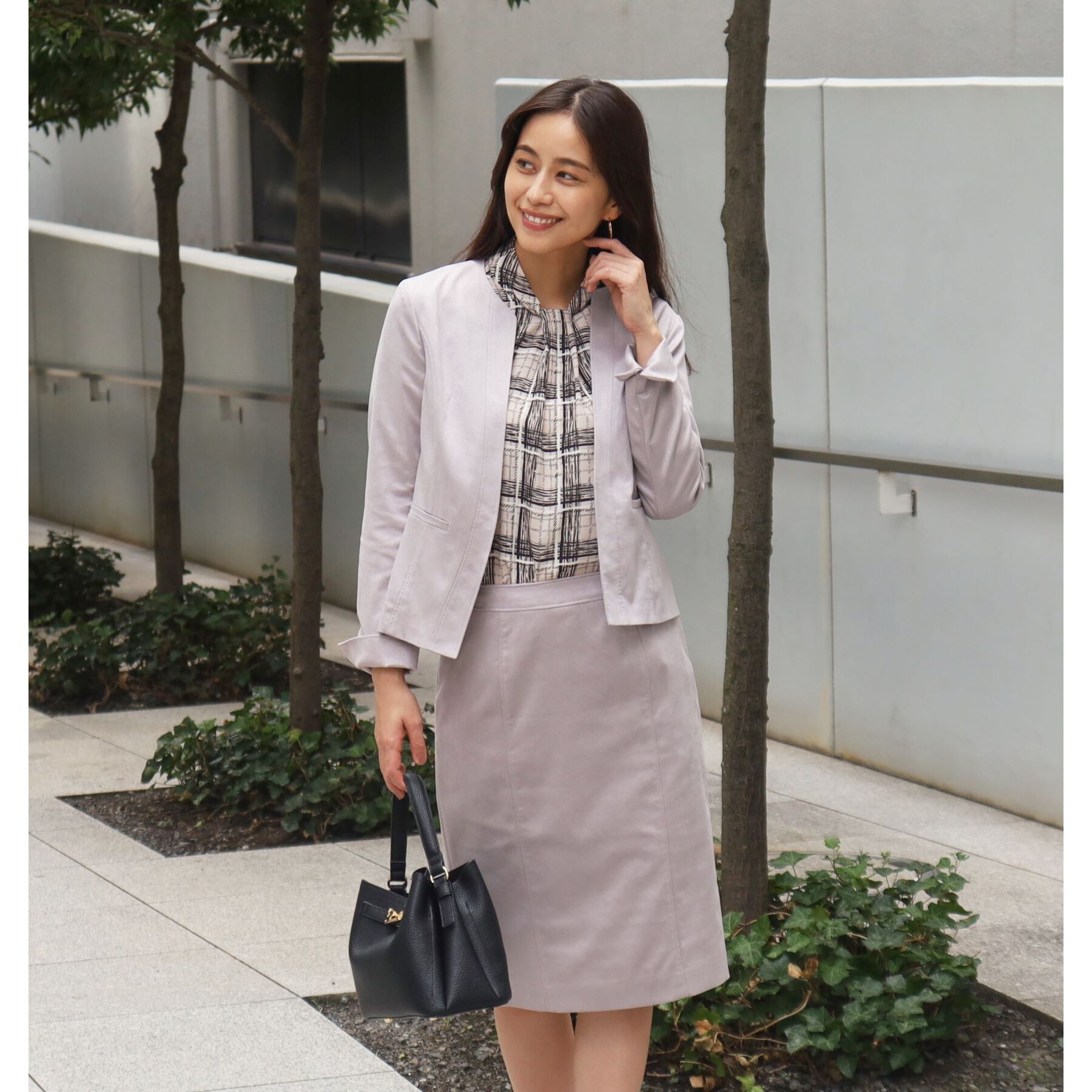 COUP DE CHANCE「【洗える／日本製】スェード調素材タイトスカート」|スカート|