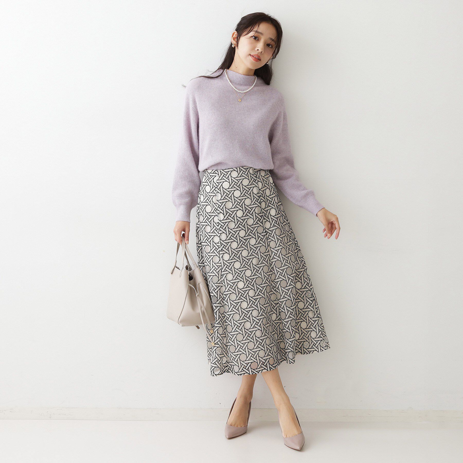 COUP DE CHANCE「【ヘアリー感／軽い】モックネックニット」|ニット・セーター|