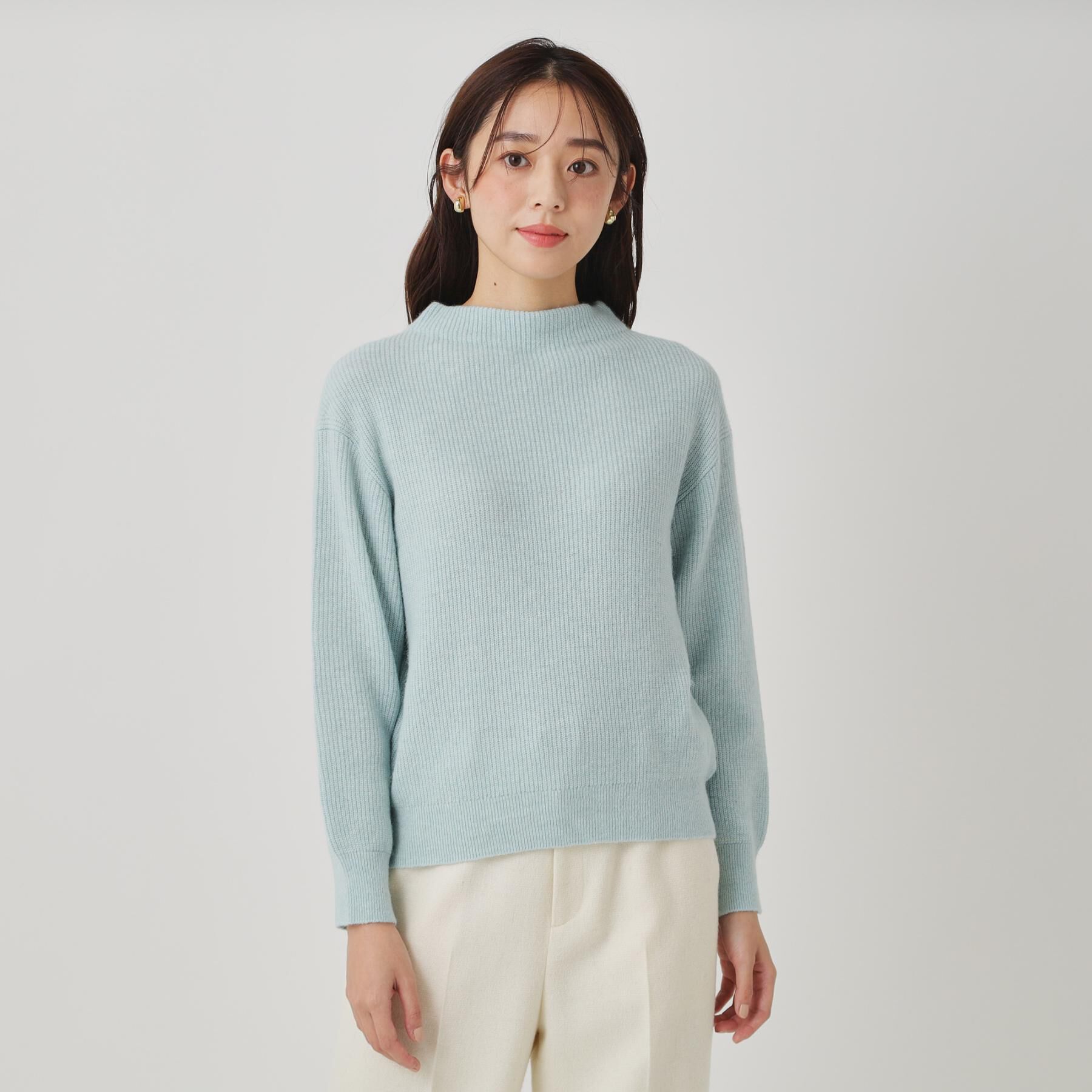 COUP DE CHANCE「【ヘアリー感／軽い】モックネックニット」|ニット・セーター|