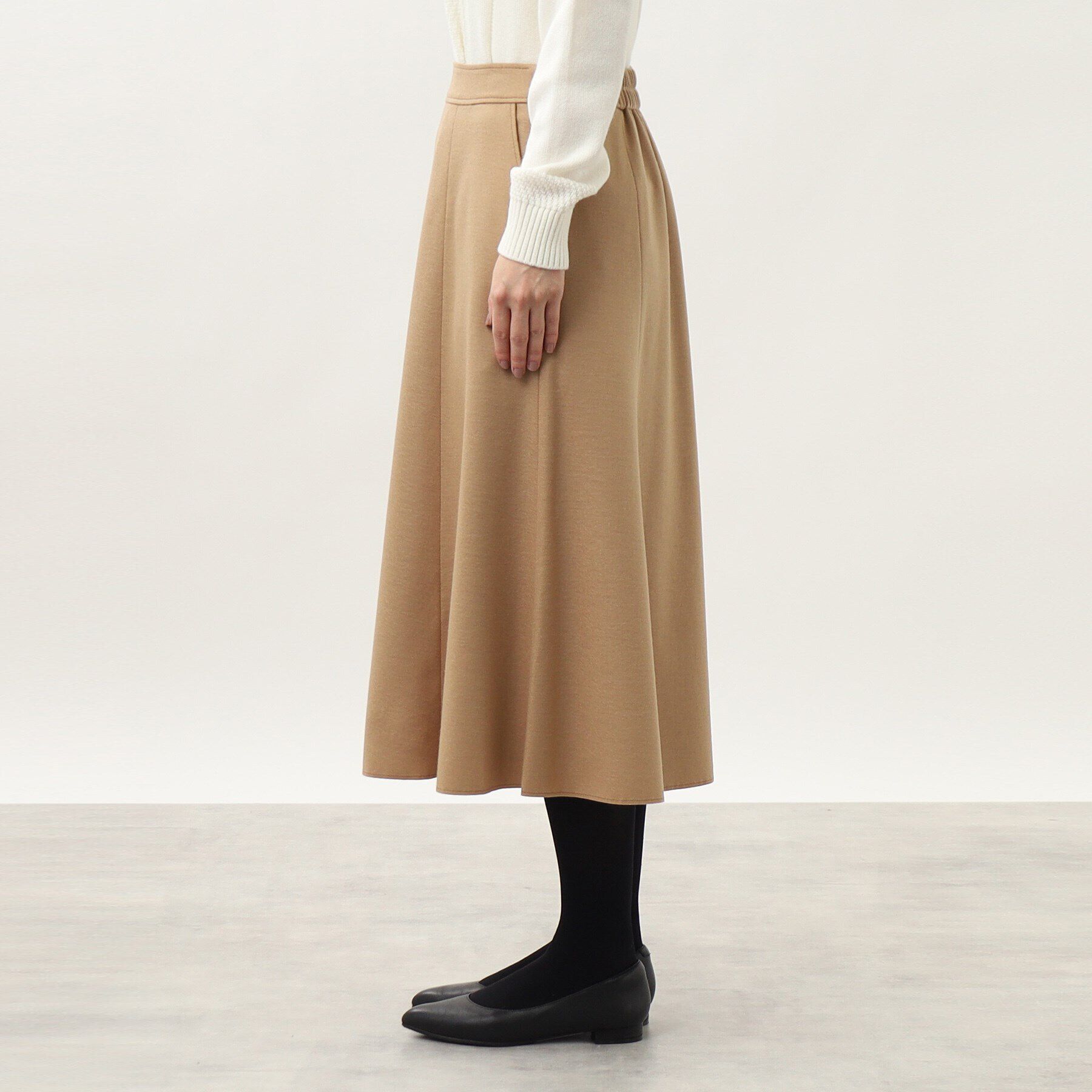 Reflect「上品シルエットフレアスカート」|スカート|
