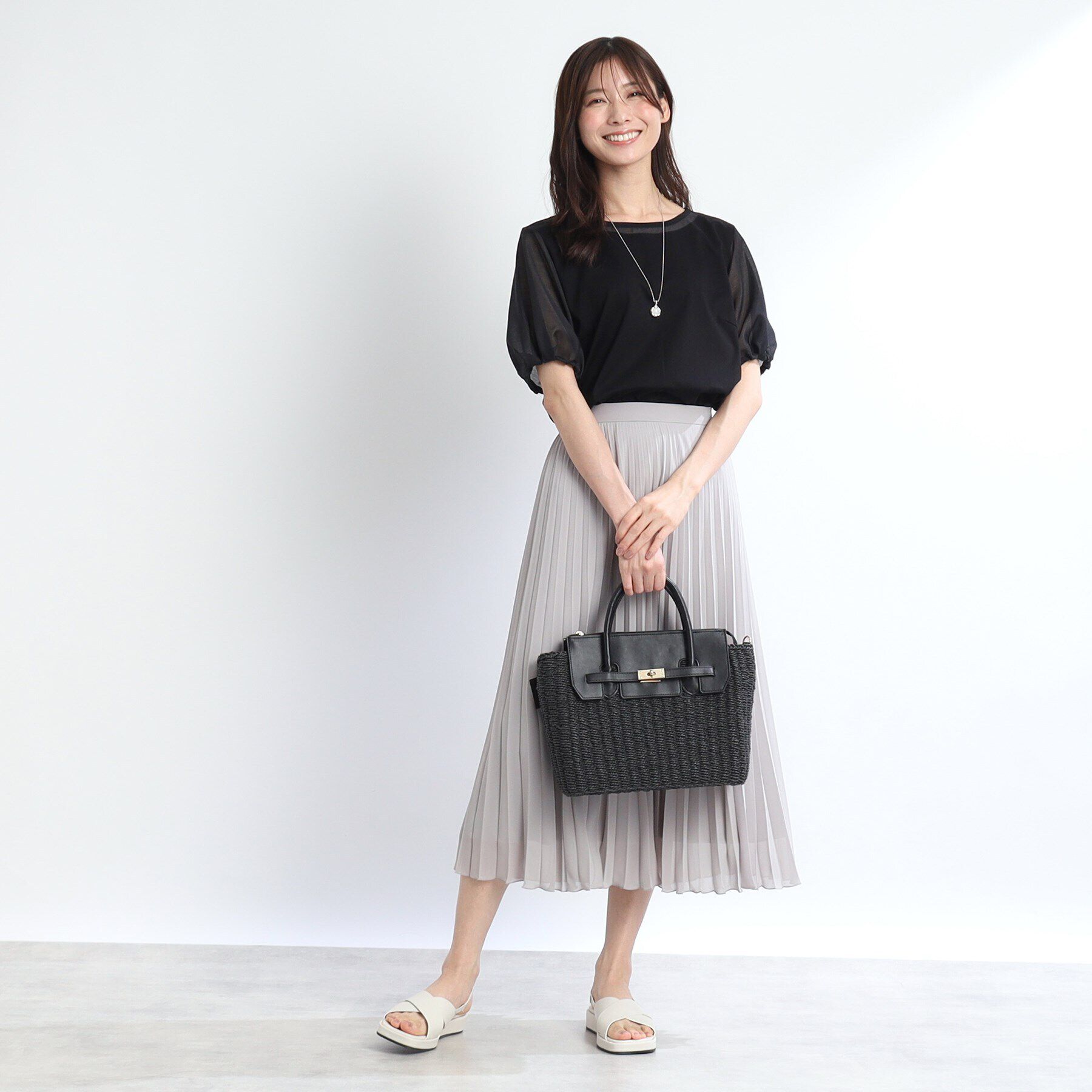 Reflect「【SALE／接触冷感／マシンウォッシュ可】シアースリーブカットソー」|Tシャツ・カットソー|