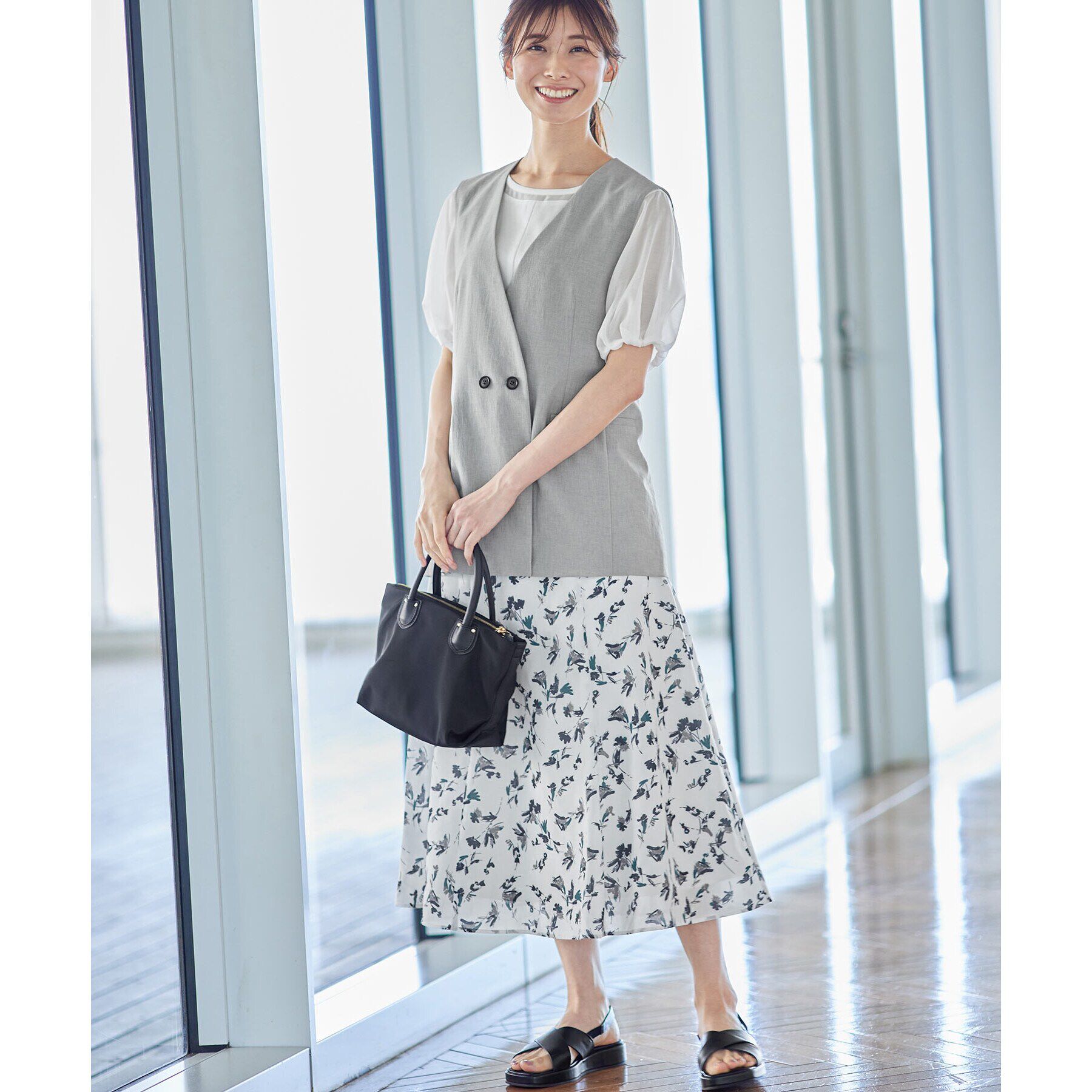 Reflect「【SALE／接触冷感／マシンウォッシュ可】シアースリーブカットソー」|Tシャツ・カットソー|