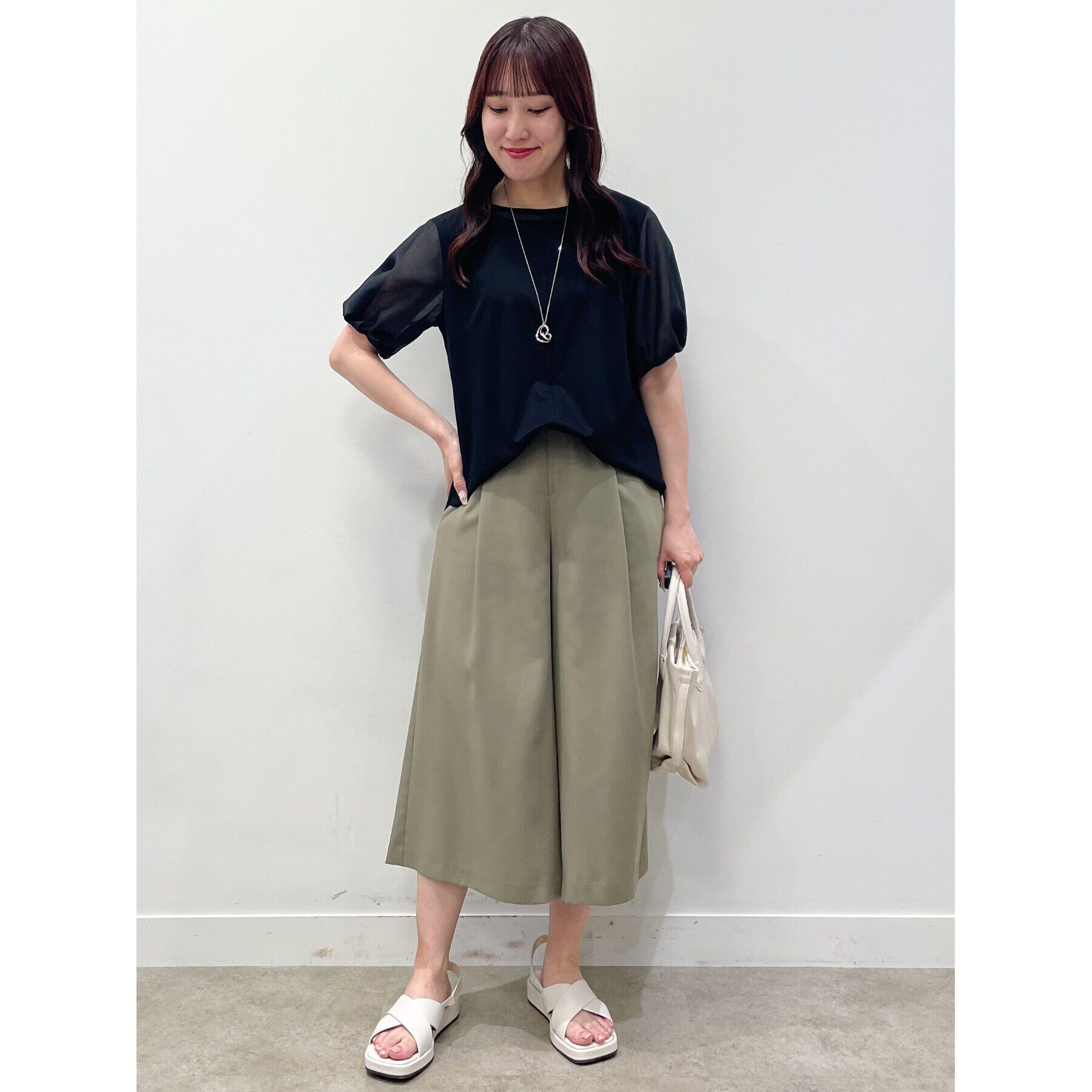 Reflect「【SALE／接触冷感／マシンウォッシュ可】シアースリーブカットソー」|Tシャツ・カットソー|