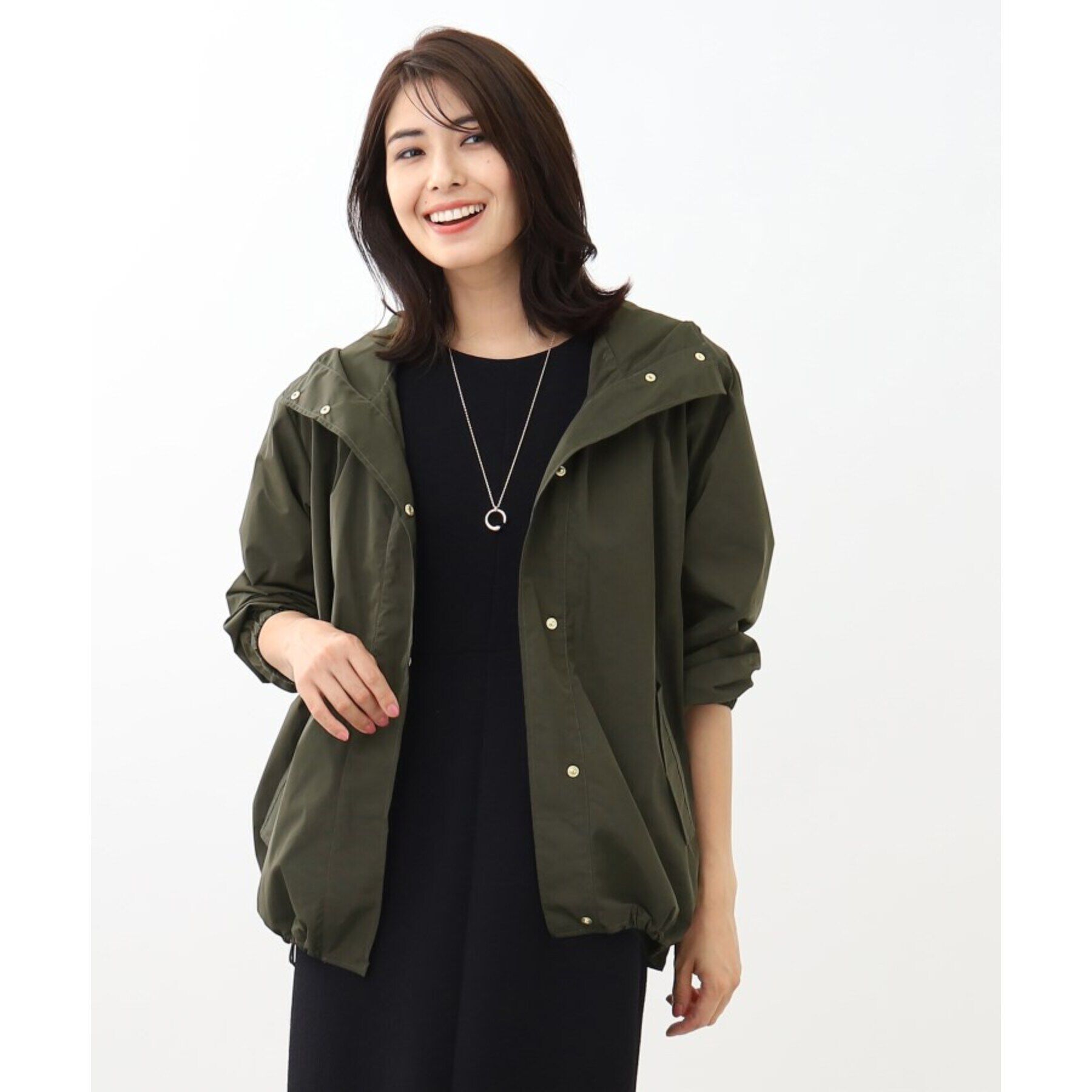 Reflect「【撥水】フーデッドマウンテンパーカー」|ブルゾン・スタジャン|カーキ(029)