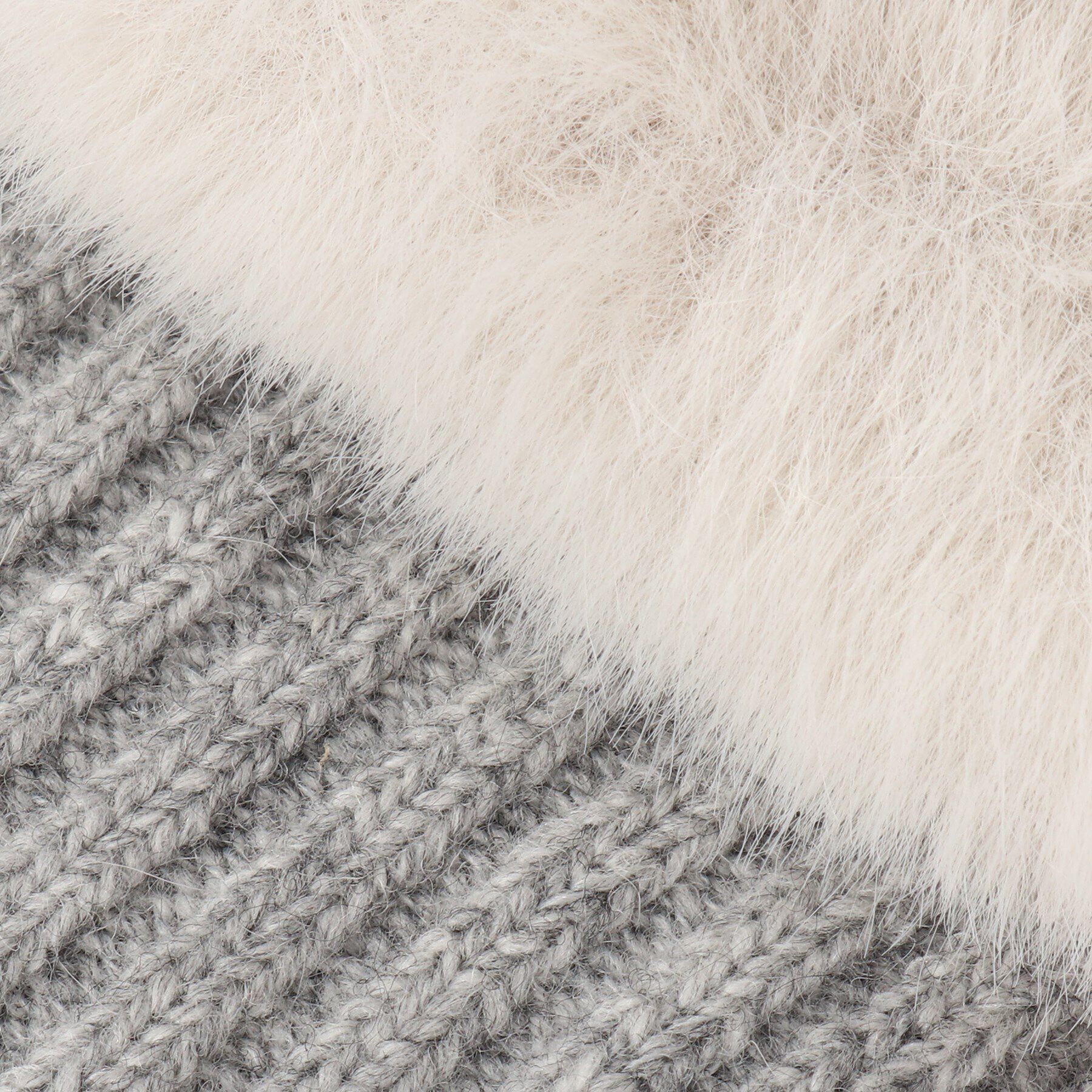 Reflect「フェイクファー&times;ニットグローブ」|手袋|