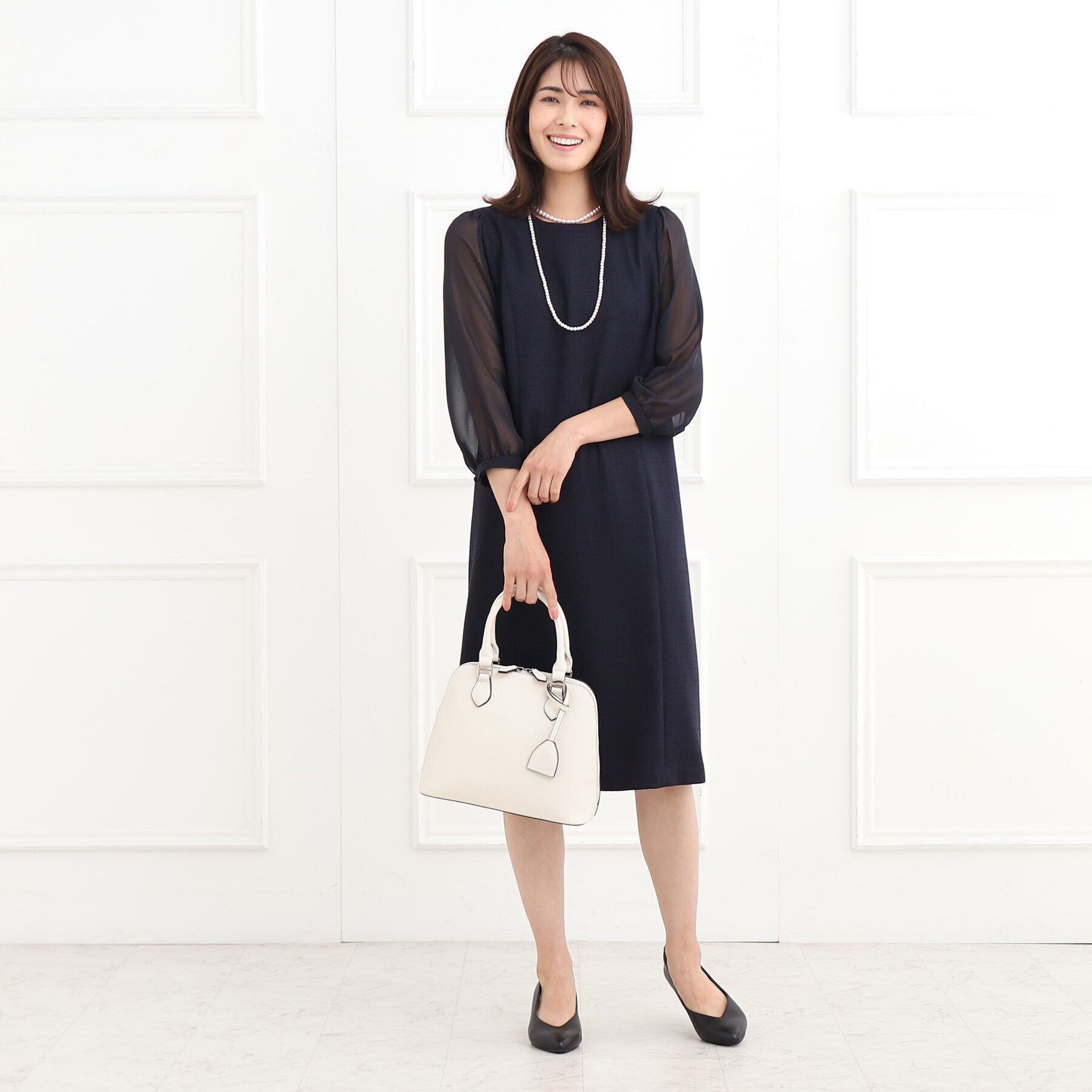 Reflect「【夏SALE／フォーマル/通勤にも使える】スクエアフォルムバッグ」|ハンドバッグ|