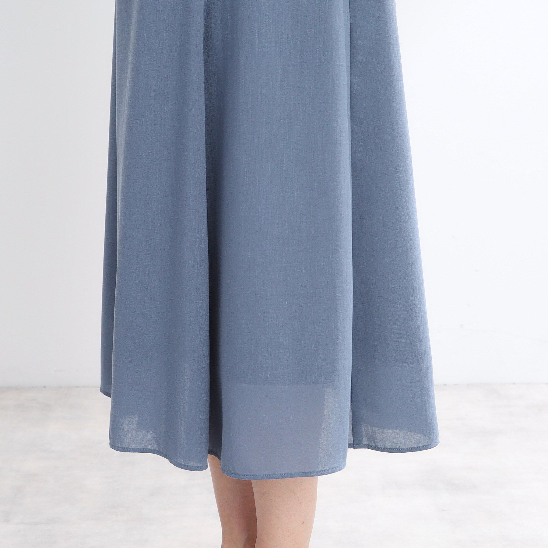 Reflect「【マシンウォッシュ可／ウエスト総ゴム／セットアップ可】エアリーロングスカート」|スカート|