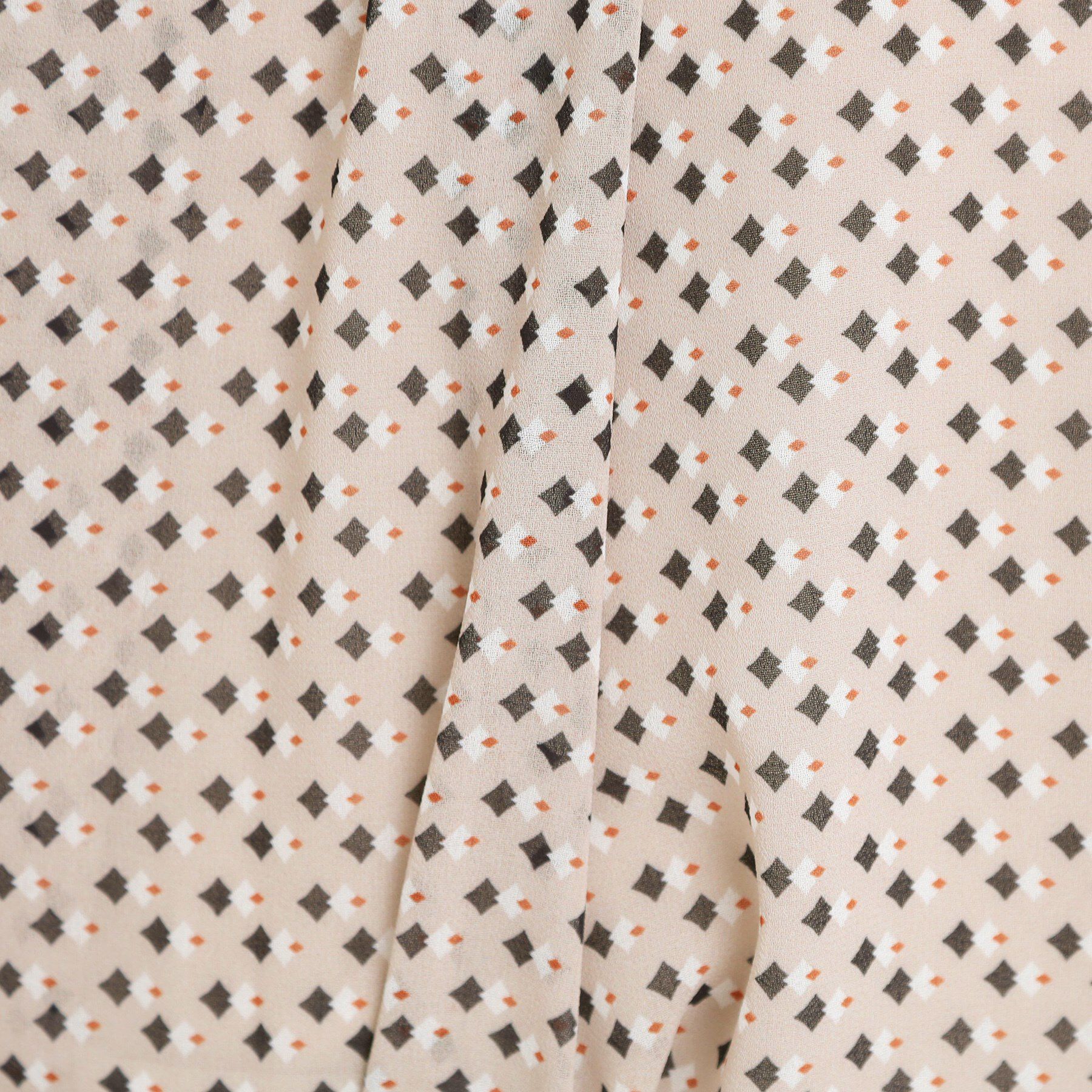 Reflect「【マシンウォッシュ可／セットアップ可】ギャザータックプリントブラウス」|シャツ・ブラウス|