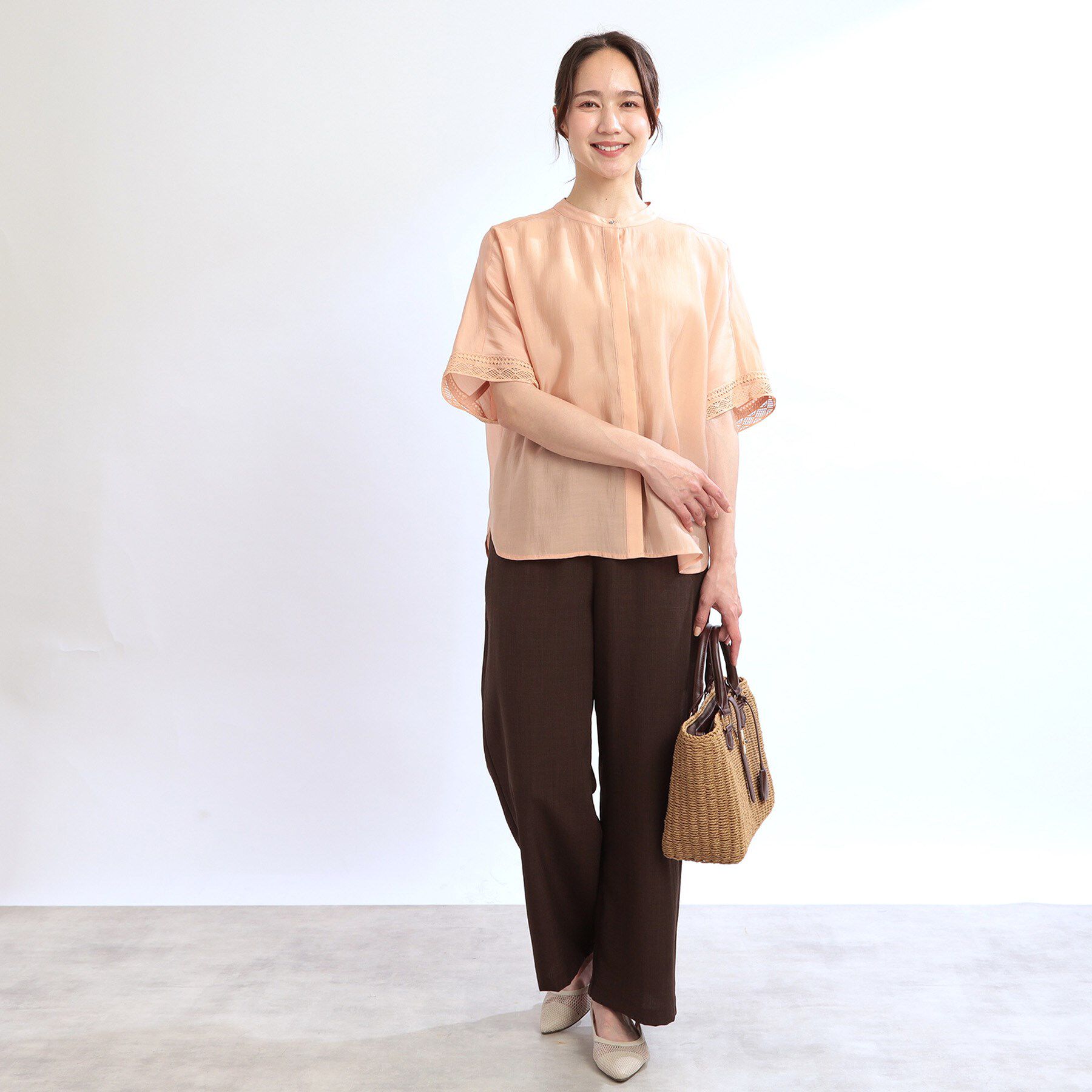 Reflect「【夏SALE／E‐QUALITY／手洗い可】オフボディドルマンブラウス」|シャツ・ブラウス|