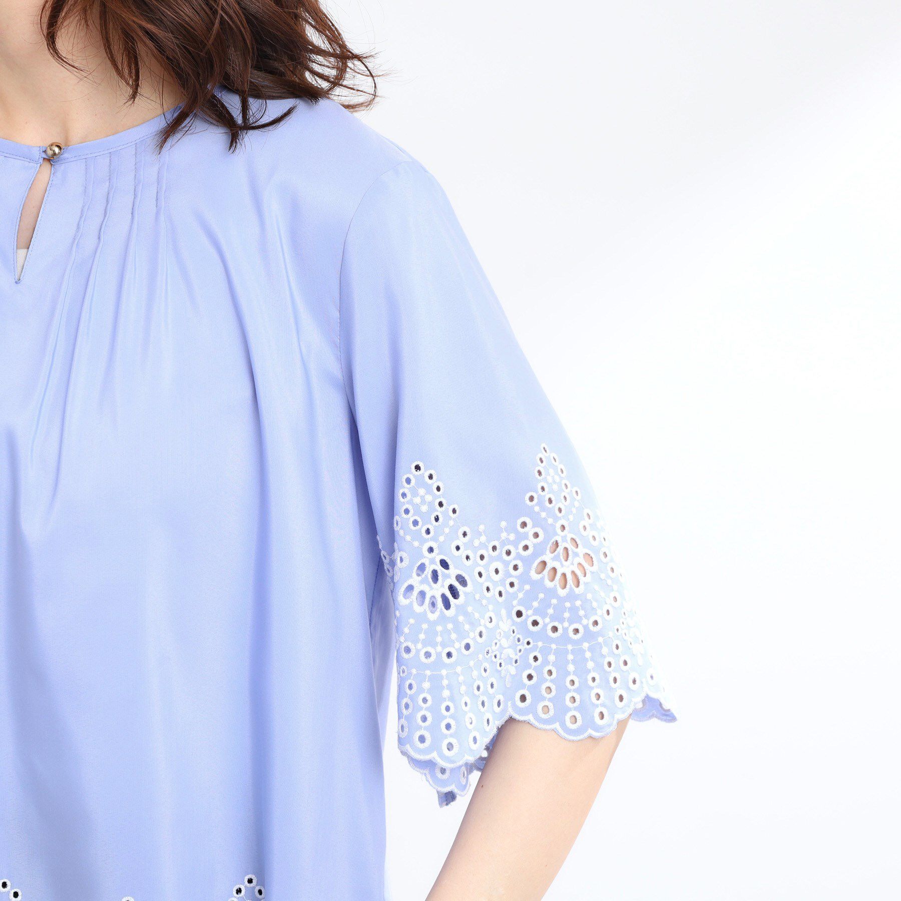 Reflect「【洗える／シワになりにくい】エンブロイダリーブラウス」|シャツ・ブラウス|