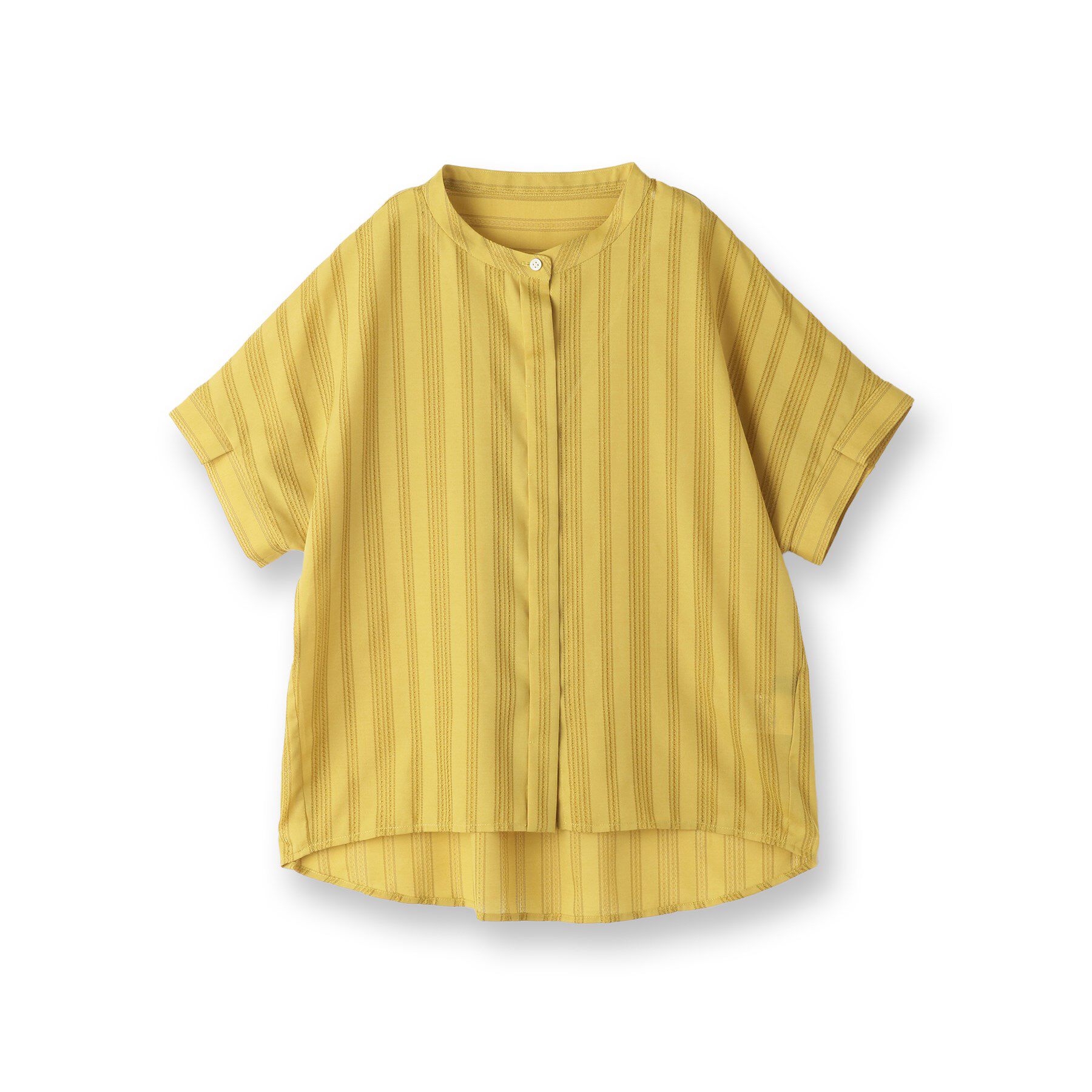 Reflect「【洗える】ドビーストライプブラウス」|シャツ・ブラウス|