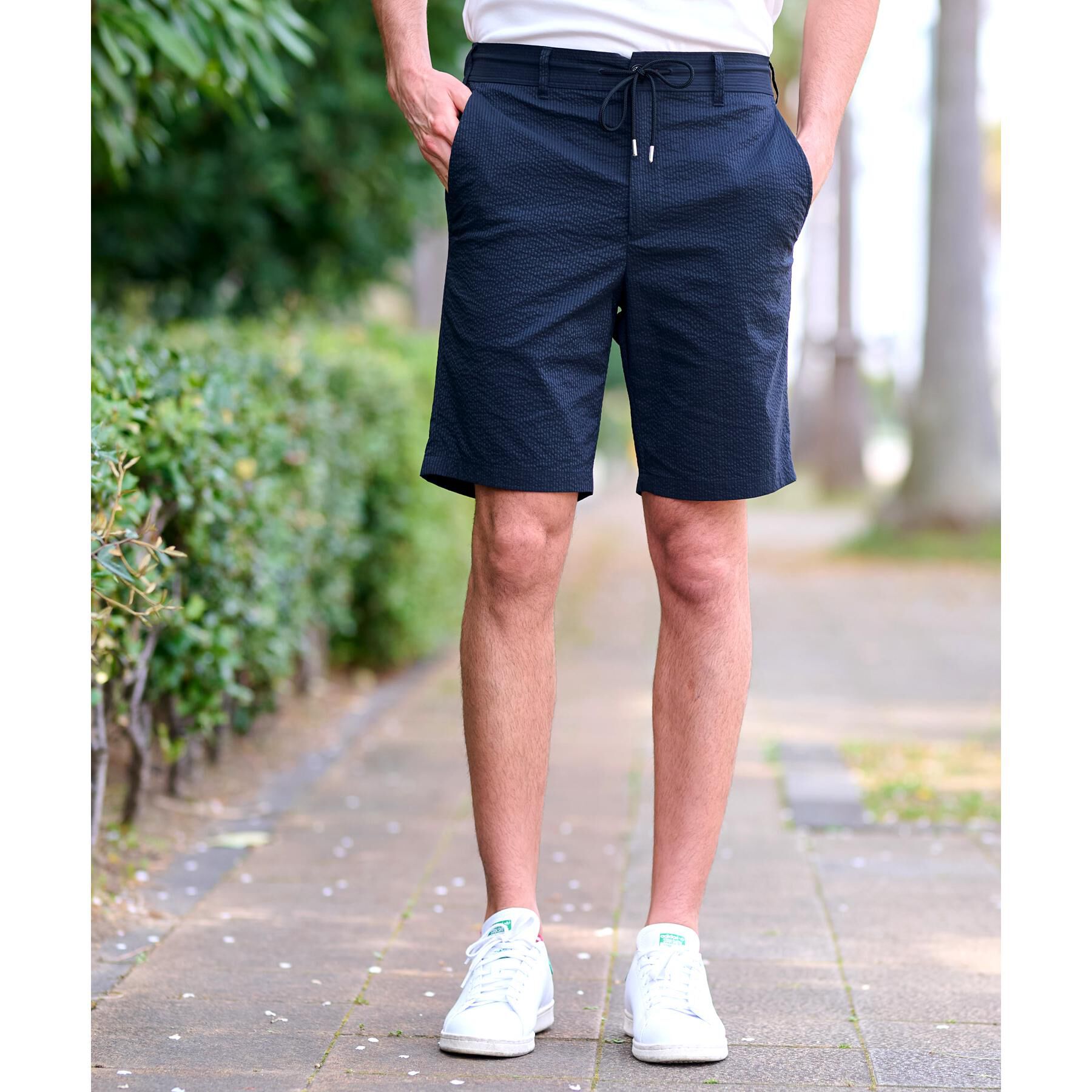 DRESSTERIOR「【洗える/セットアップ可/吸湿速乾】COOLMAX シアサッカー ショートパンツ」|その他|