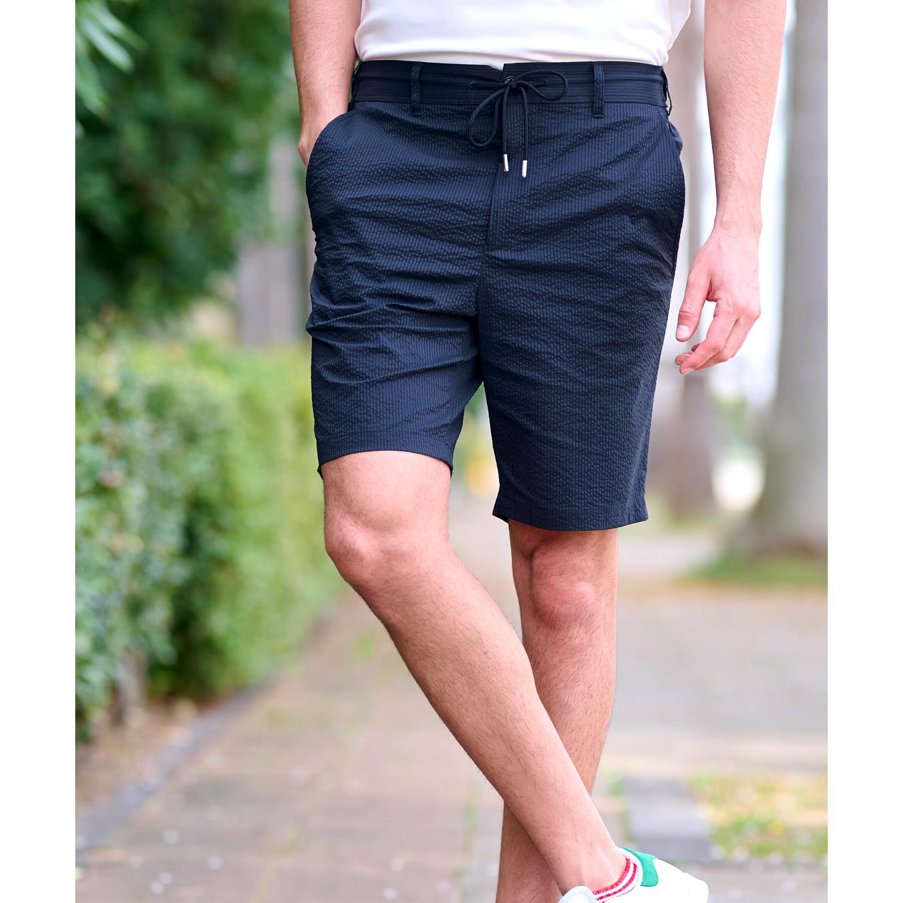 DRESSTERIOR「【洗える/セットアップ可/吸湿速乾】COOLMAX シアサッカー ショートパンツ」|その他|