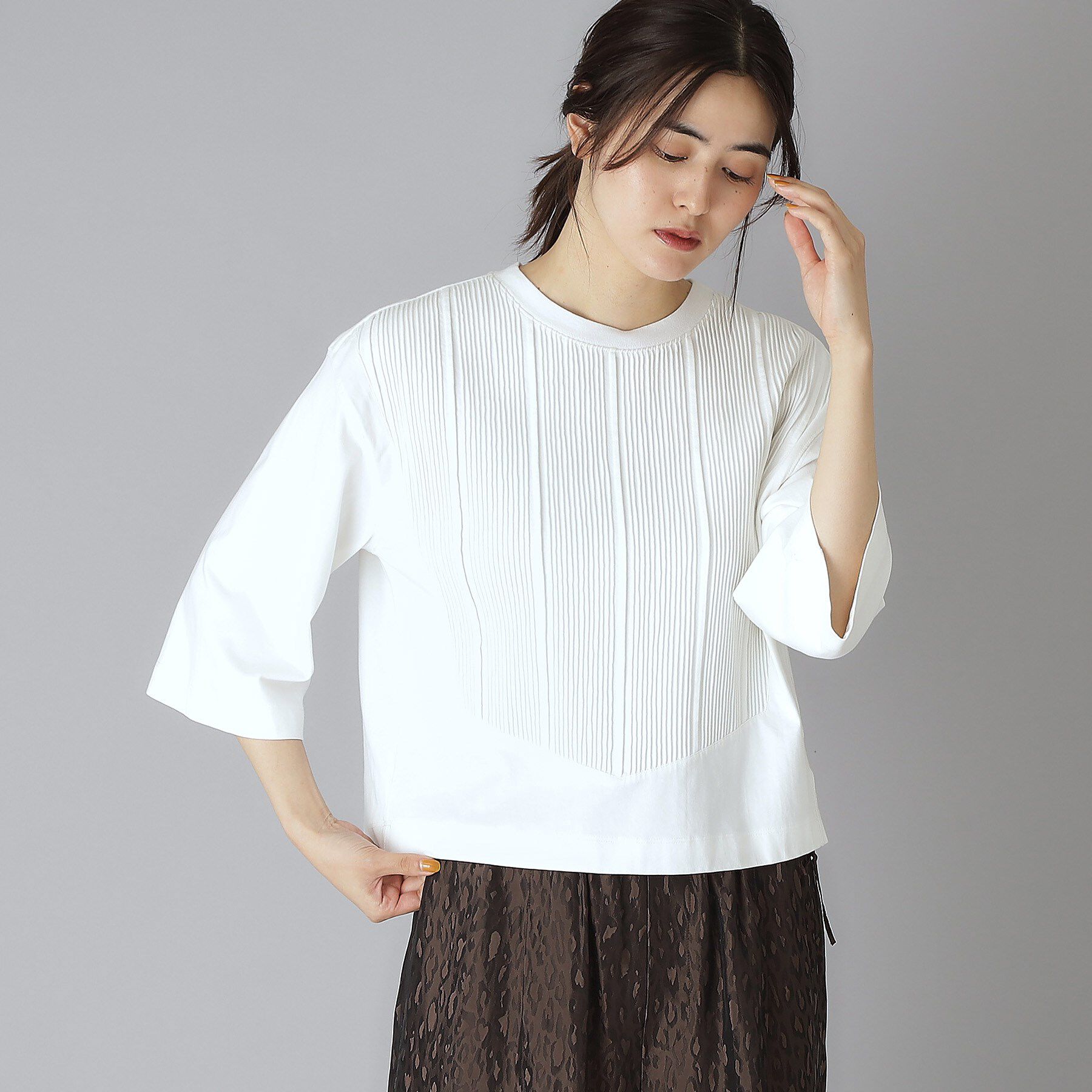 DRESSTERIOR「Pheeta（フィータ）Pearl クロップドTシャツ」|Tシャツ・カットソー|