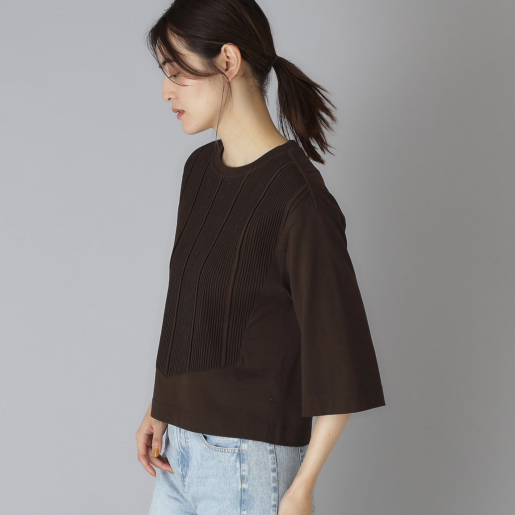 DRESSTERIOR「Pheeta（フィータ）Pearl クロップドTシャツ」|Tシャツ・カットソー|