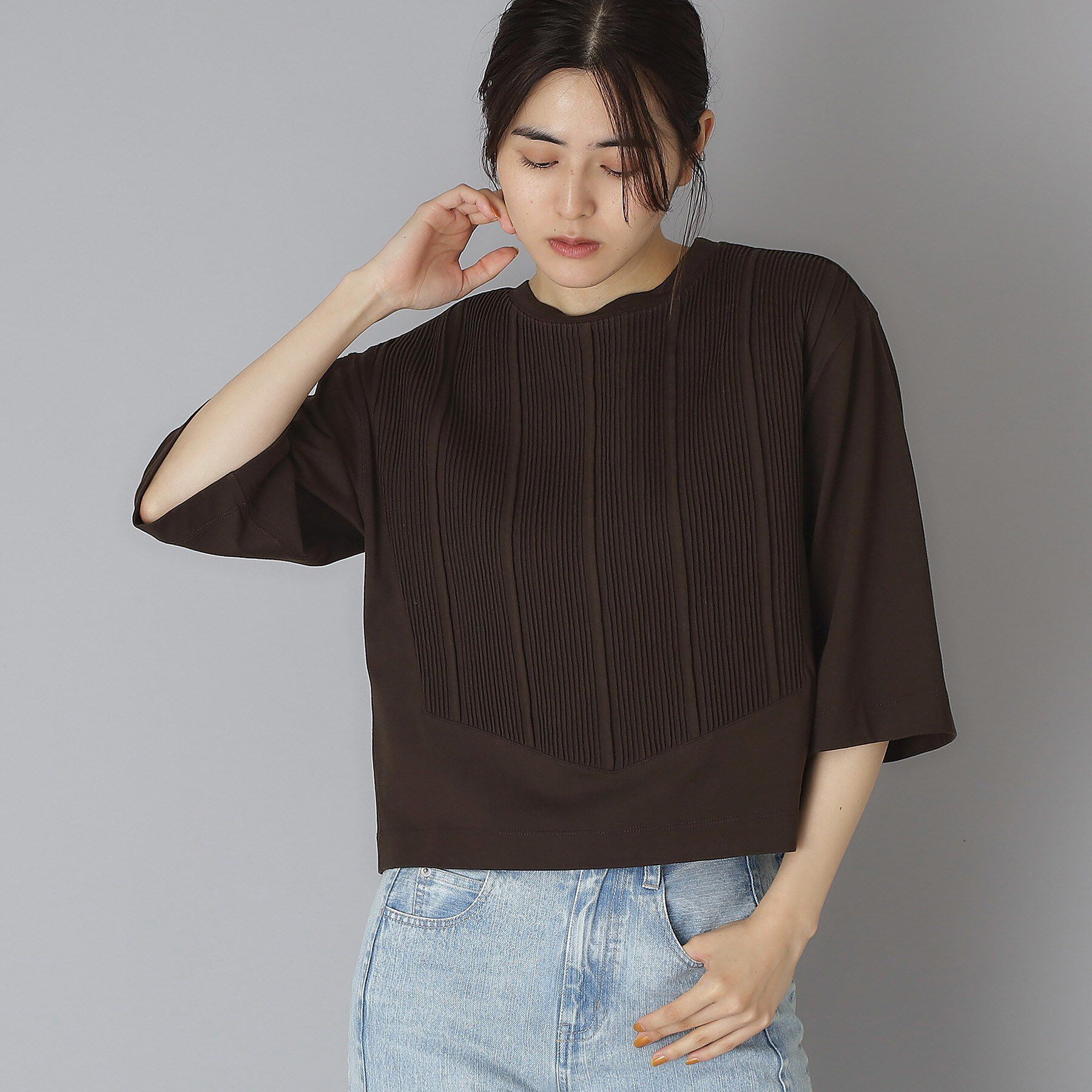 DRESSTERIOR「Pheeta（フィータ）Pearl クロップドTシャツ」|Tシャツ・カットソー|