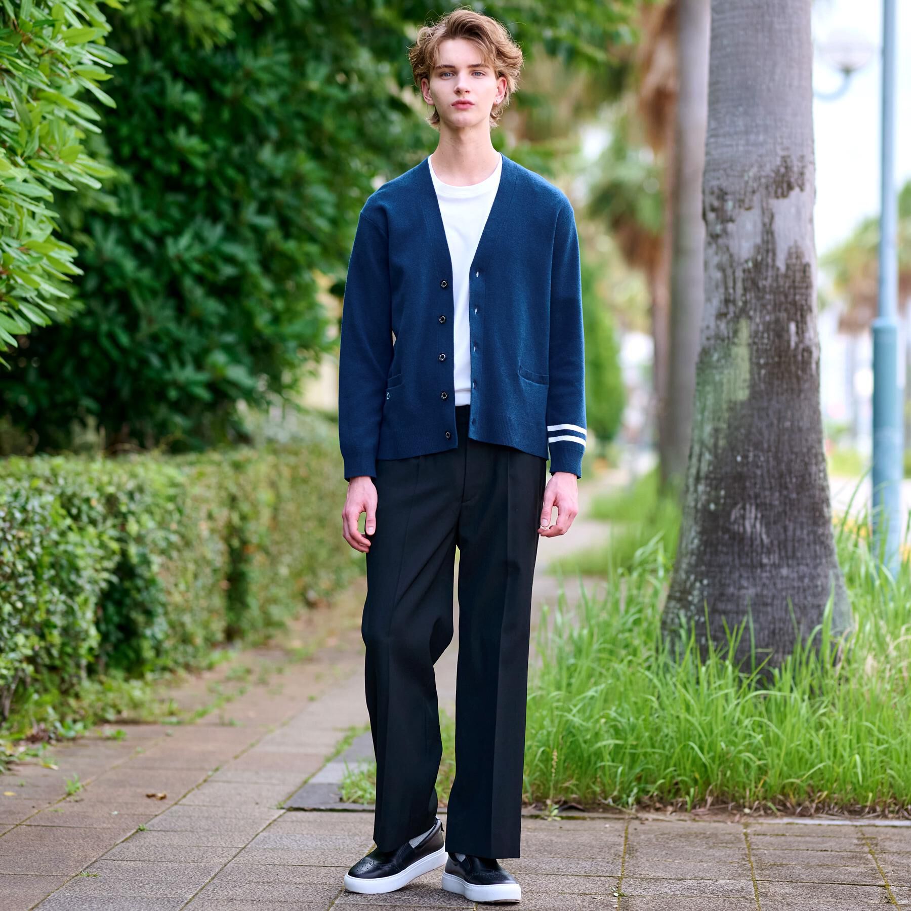 DRESSTERIOR「ウォッシャブル コットンカシミヤスムースカーディガン」|カーディガン|