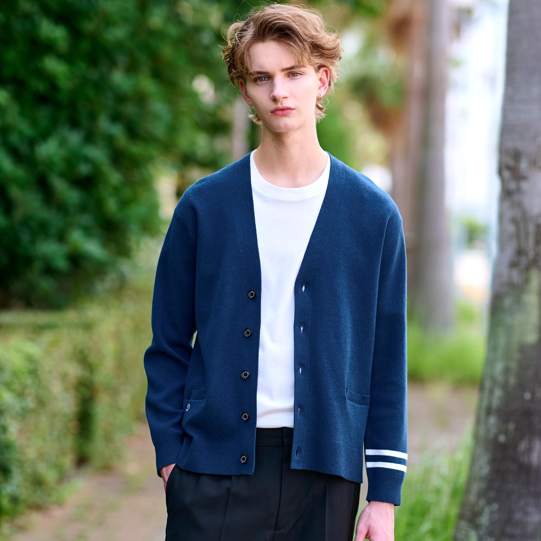 DRESSTERIOR「ウォッシャブル コットンカシミヤスムースカーディガン」|カーディガン|