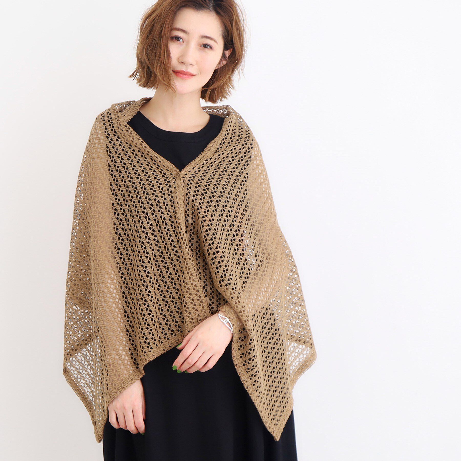 grove「透かし羽織3WAYストール」|ストール|