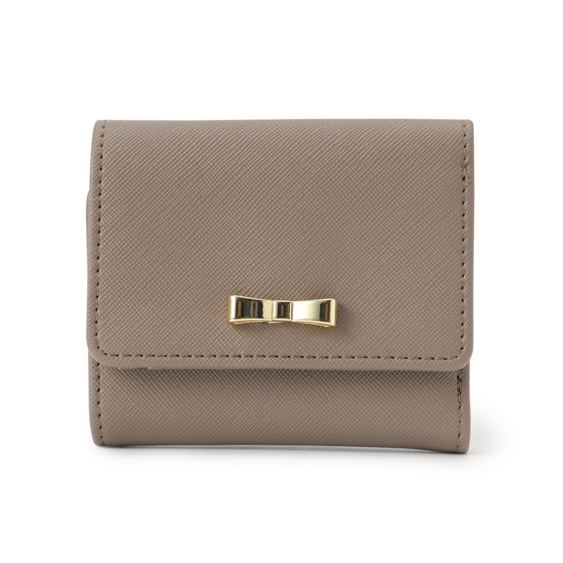 grove「リボン3つ折り財布」|財布|トープ(054)